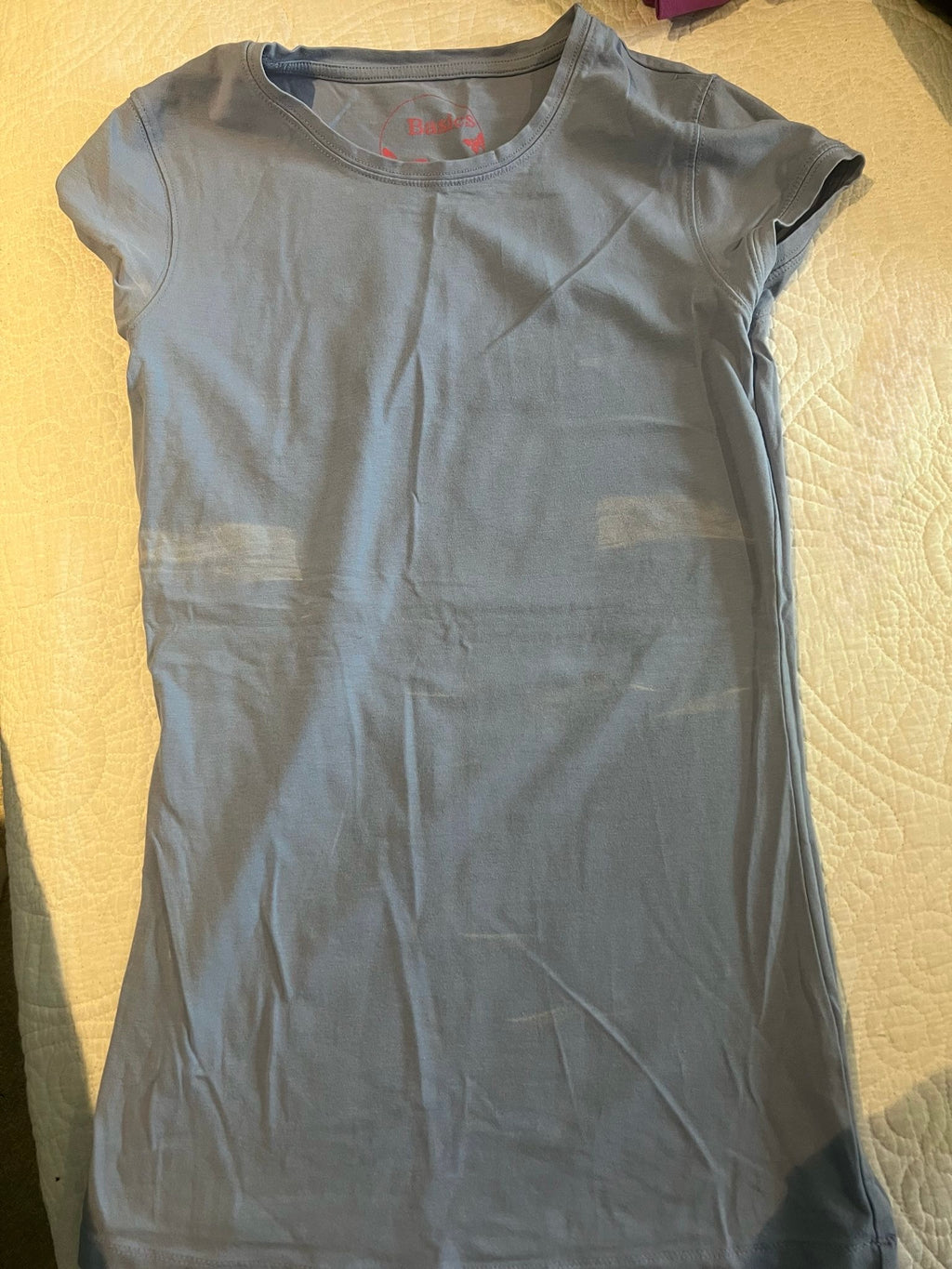 Blue fitted top