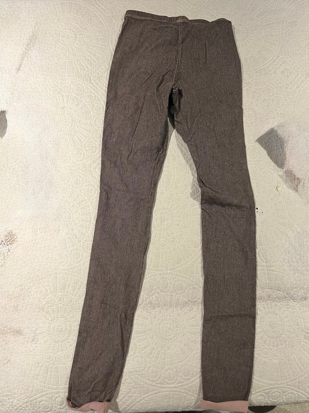 Grey/pink jeggings