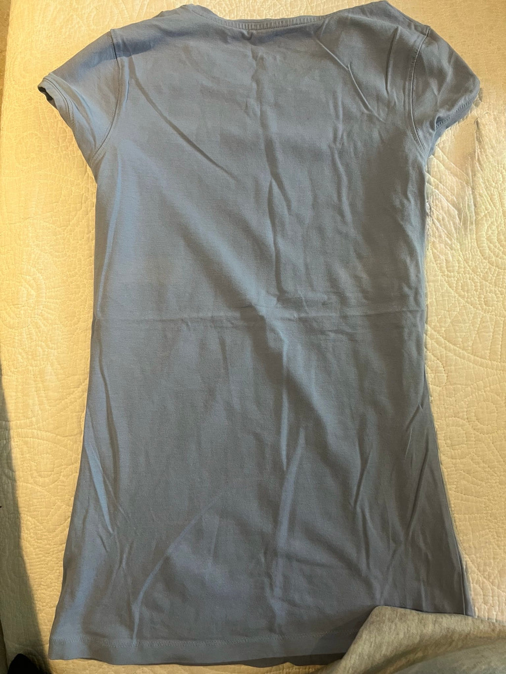 Blue fitted top