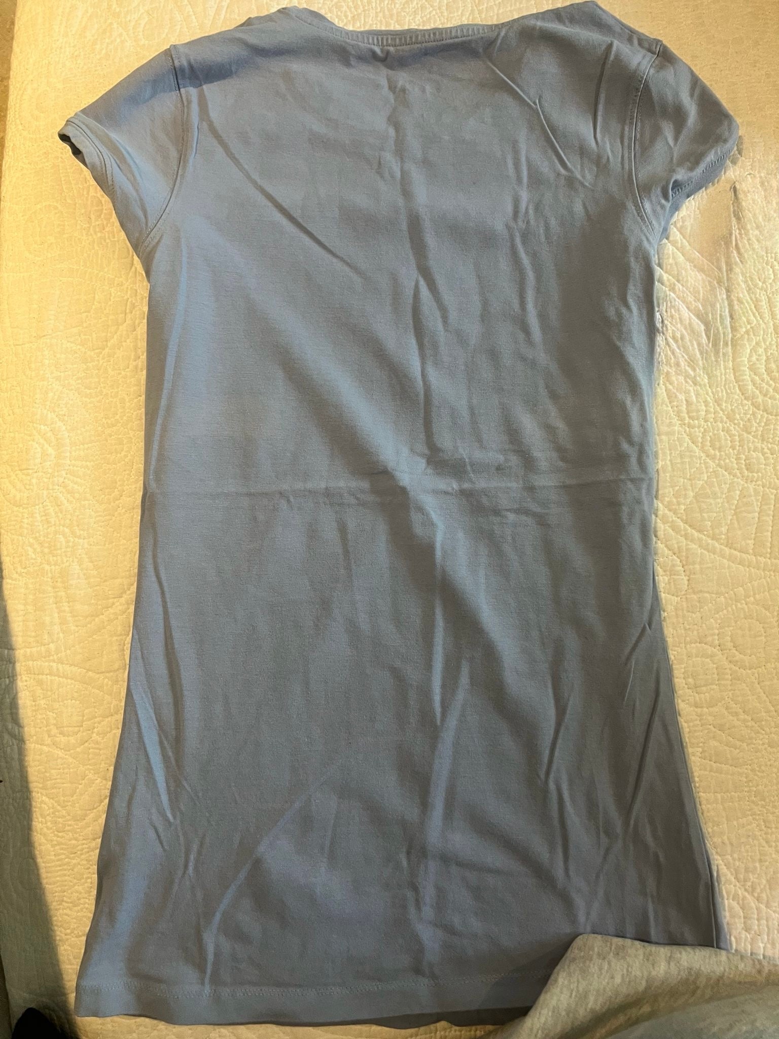 Blue fitted top