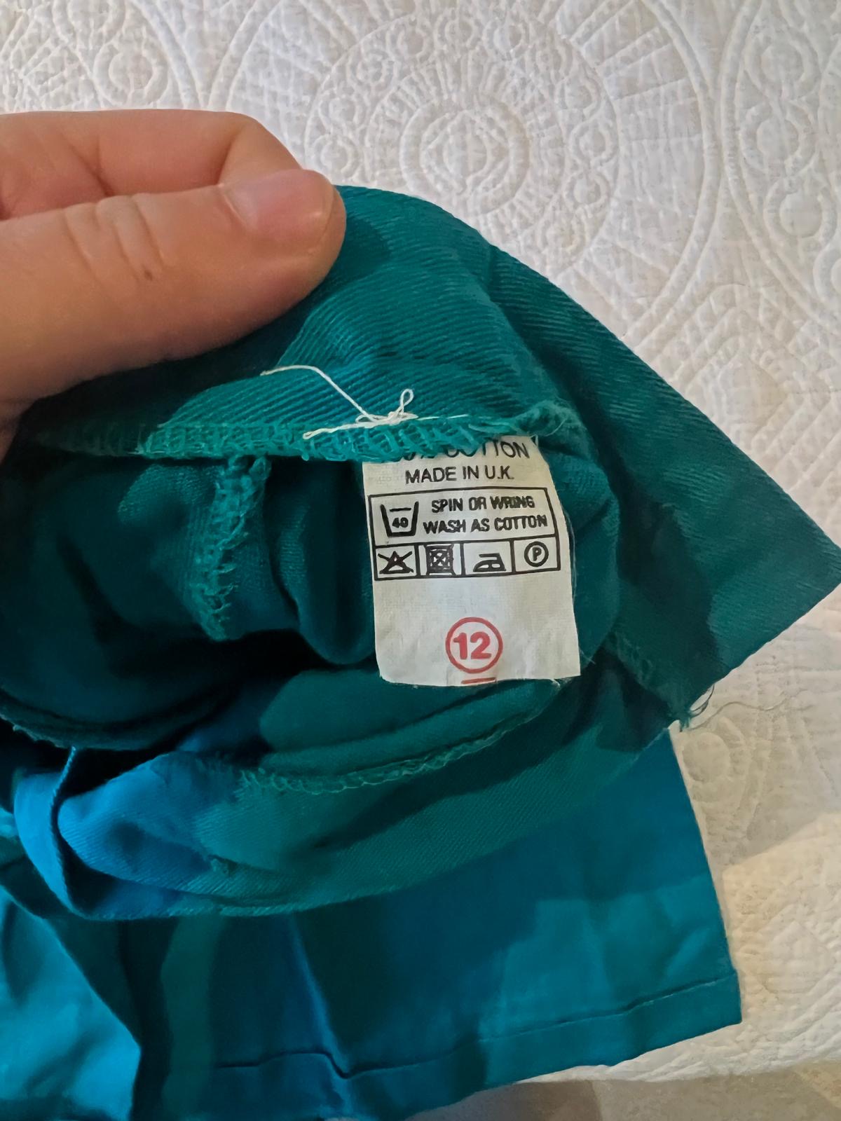 Turquoise high waisted shorts