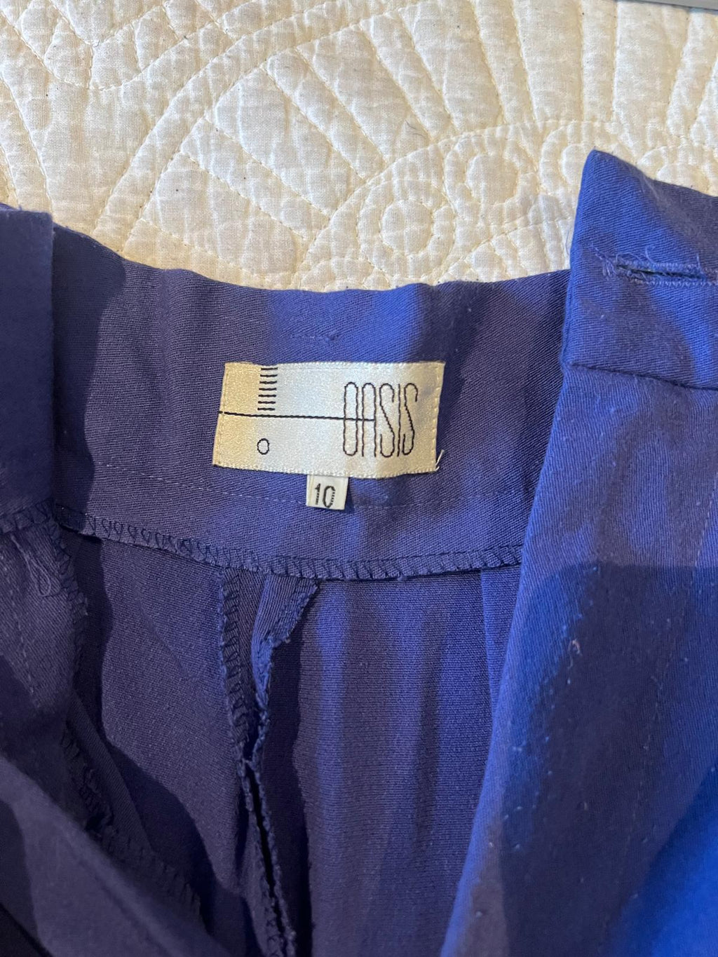High waisted purple shorts