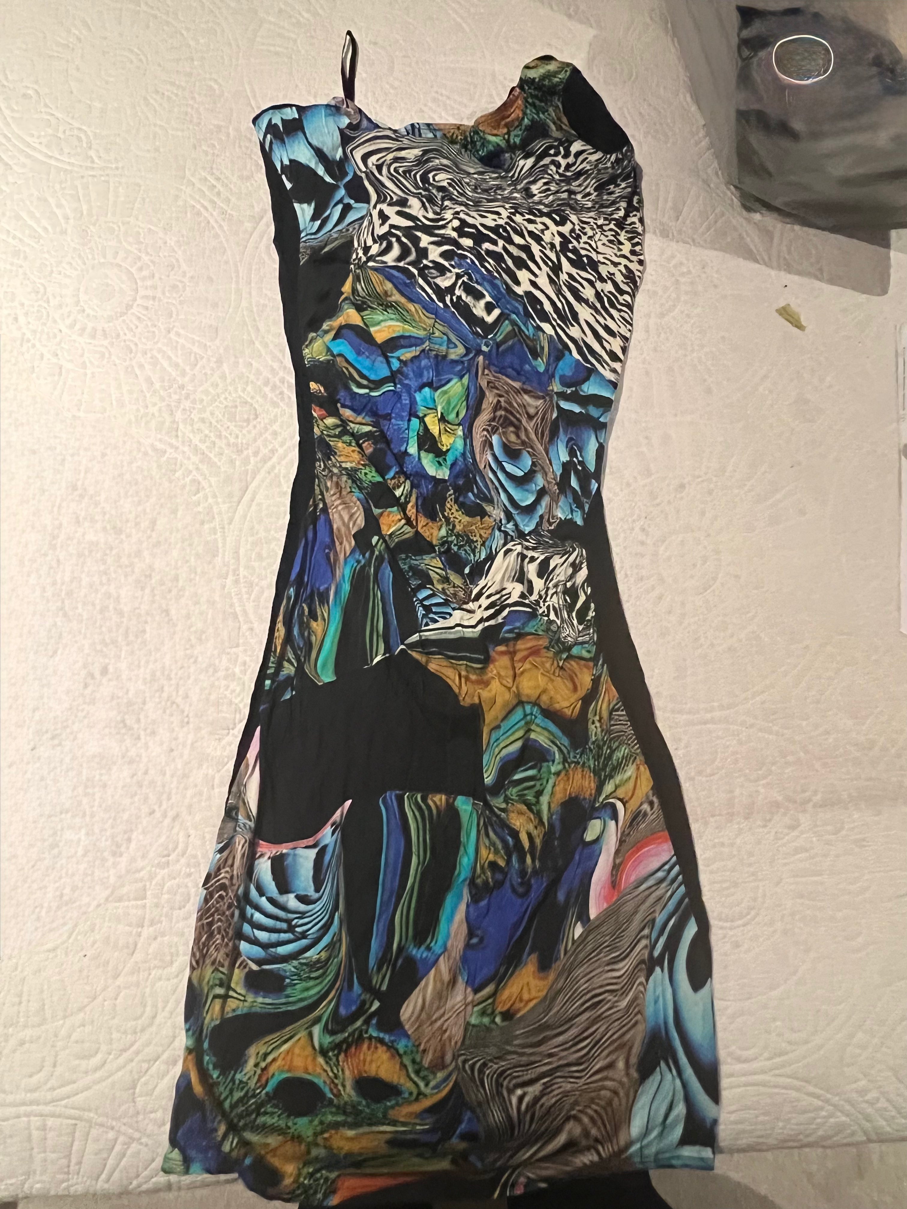 Graphic midi dress