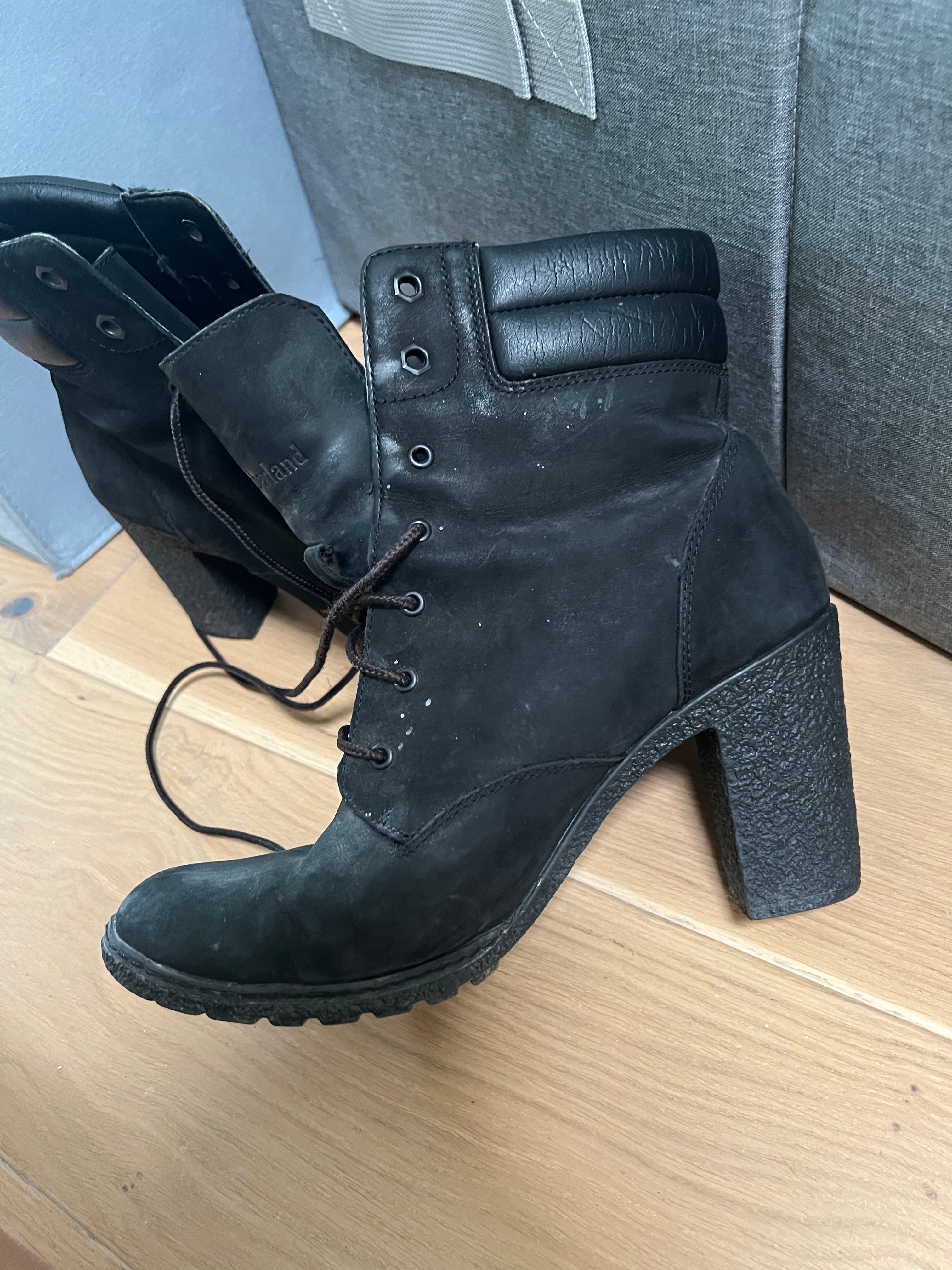 Timberland Black high heel boots