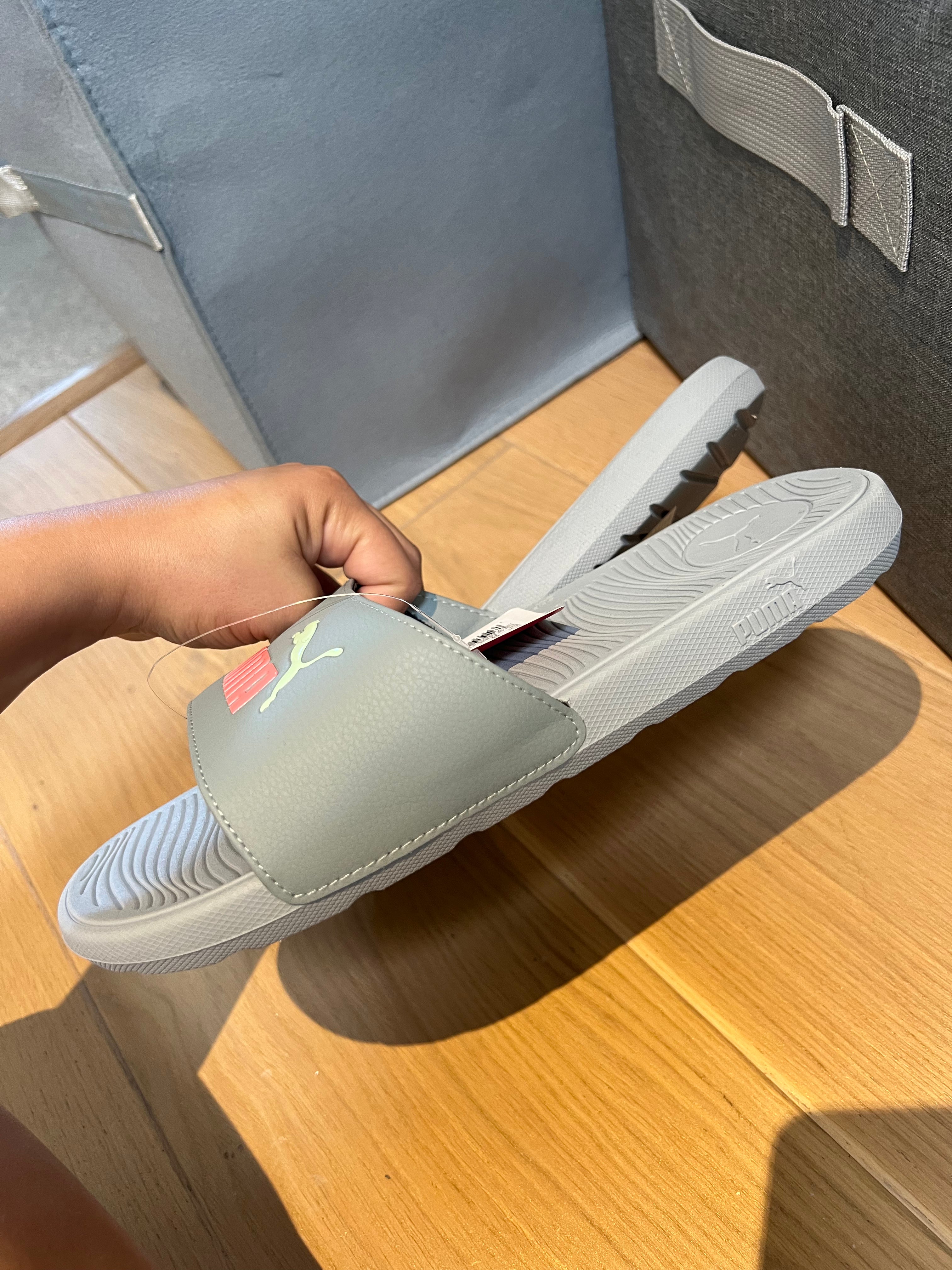 Puma Grey Sliders