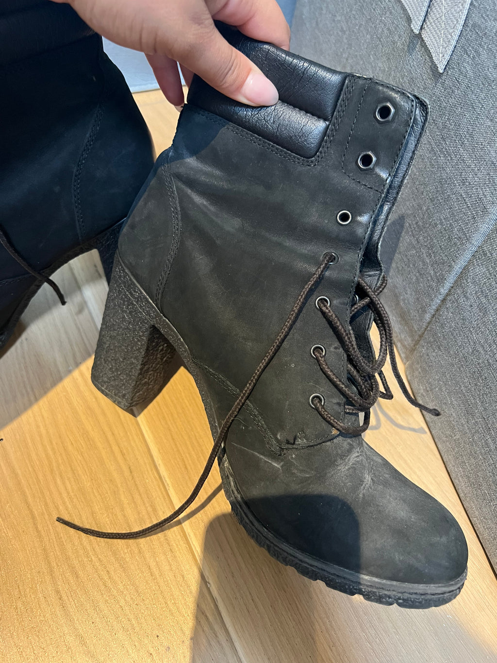 Timberland Black high heel boots