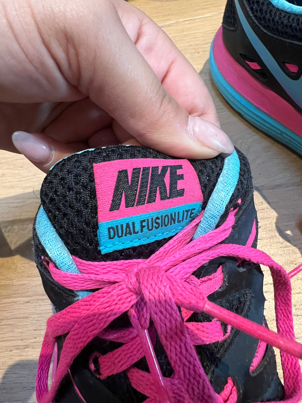 Black/Blue/Pink Nike Trainers, Dual Fusion