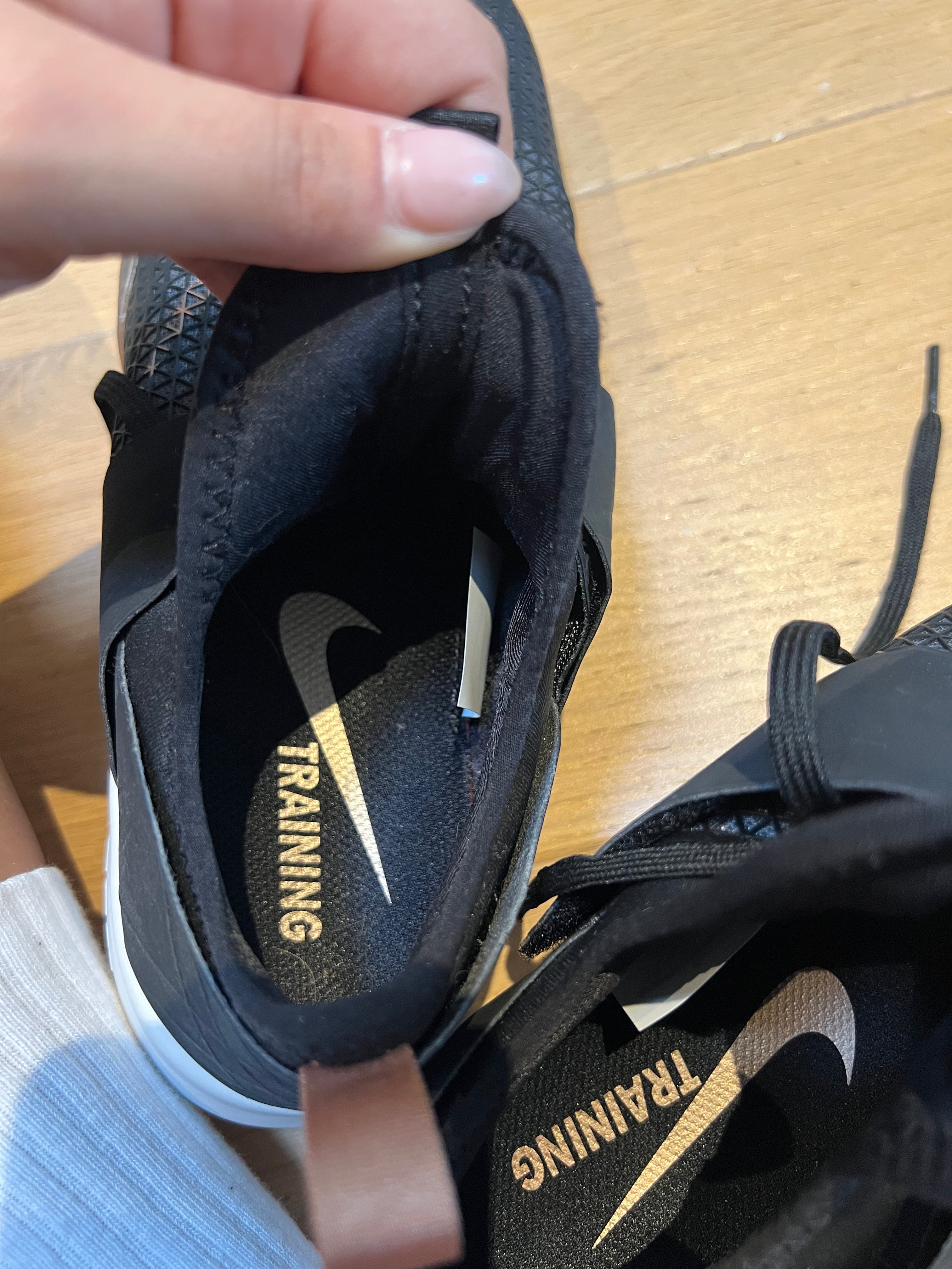 Black/Gold Nike Zoom Trainers