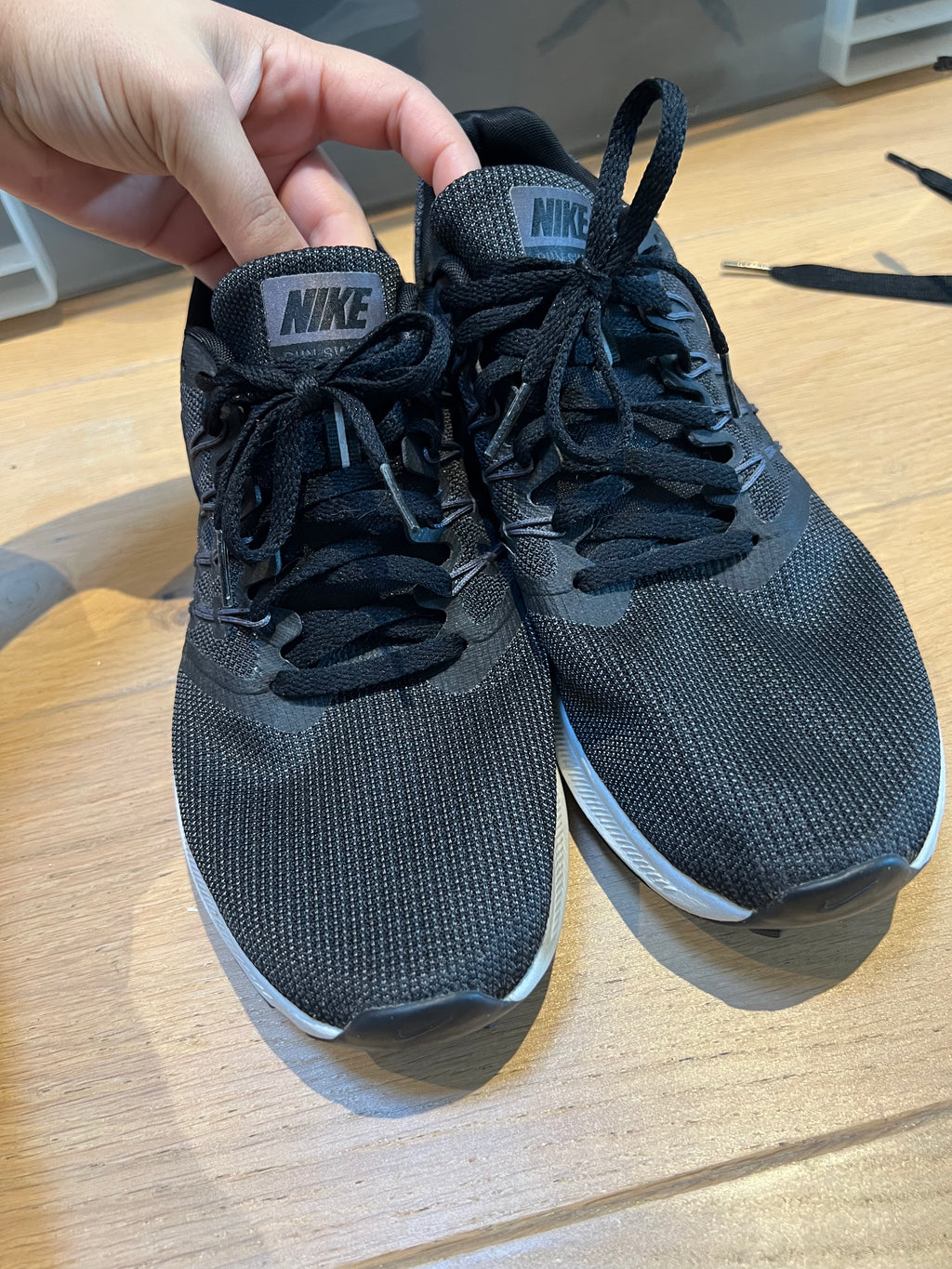 Grey/White Nike Fitsole Trainers