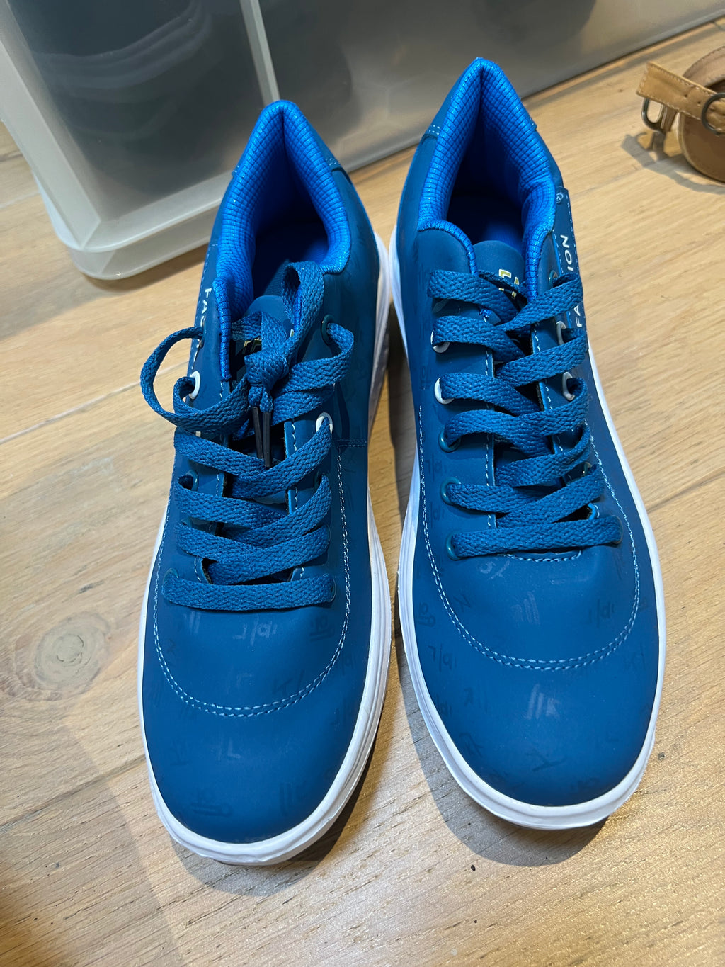 Blue/White Trainers