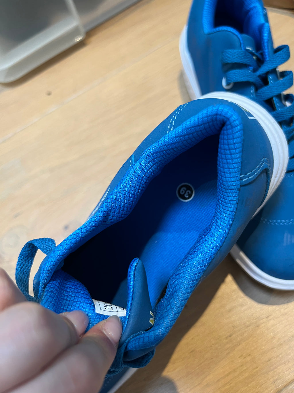 Blue/White Trainers