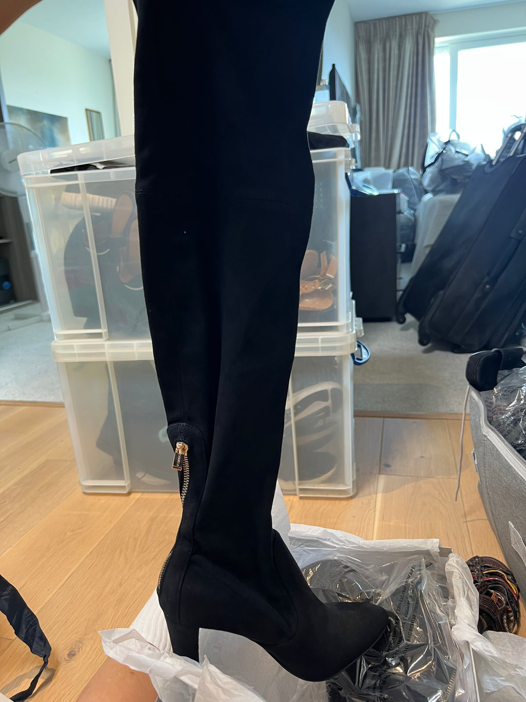 Carvela Thigh Boot Heels / Suedette
