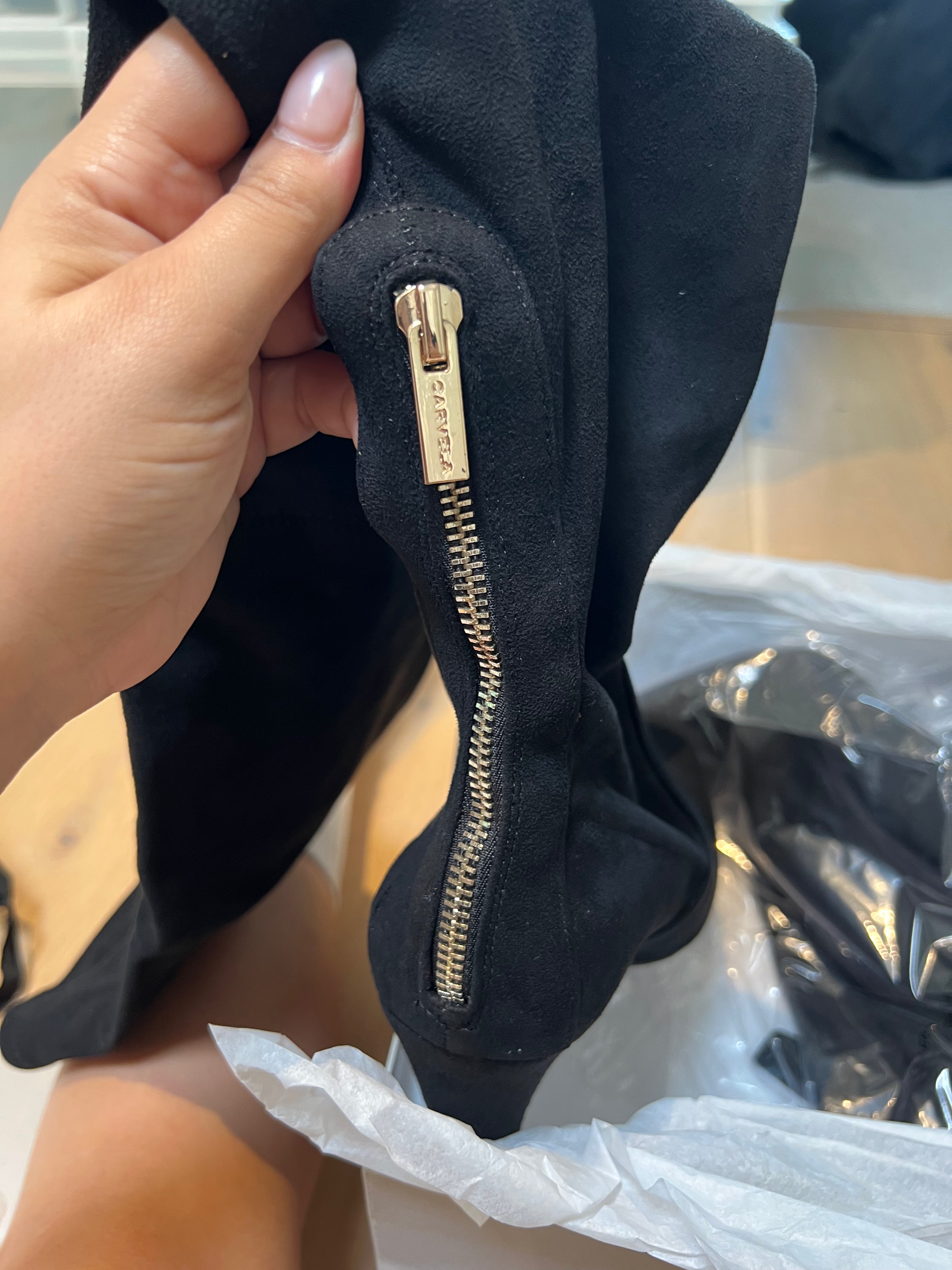 Carvela Thigh Boot Heels / Suedette