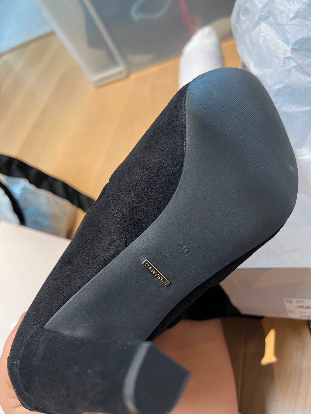 Carvela Thigh Boot Heels / Suedette