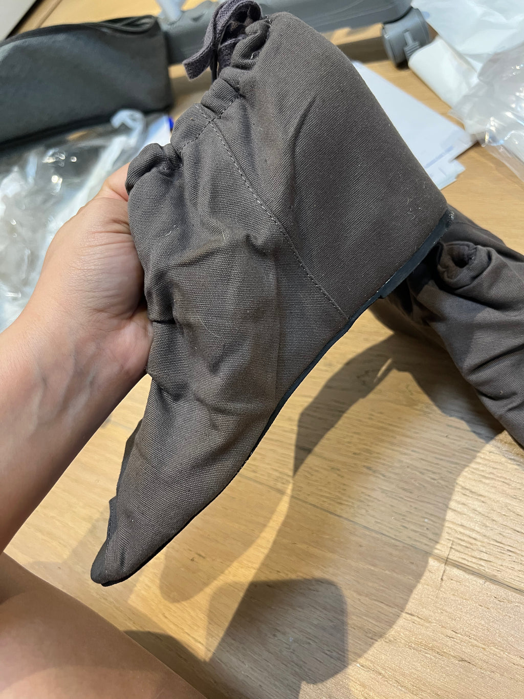 Aldo Grey Wedge Shoes