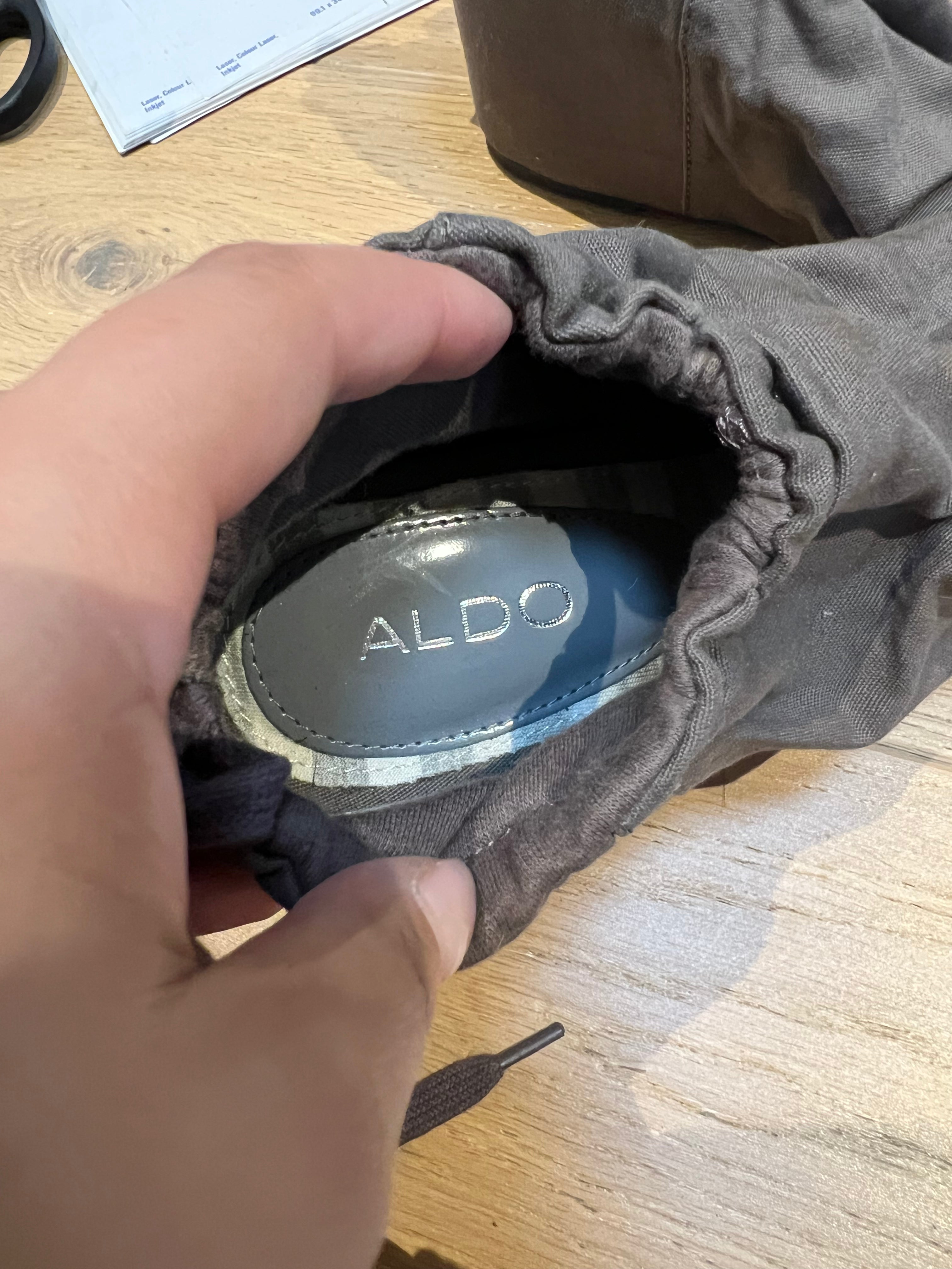 Aldo Grey Wedge Shoes