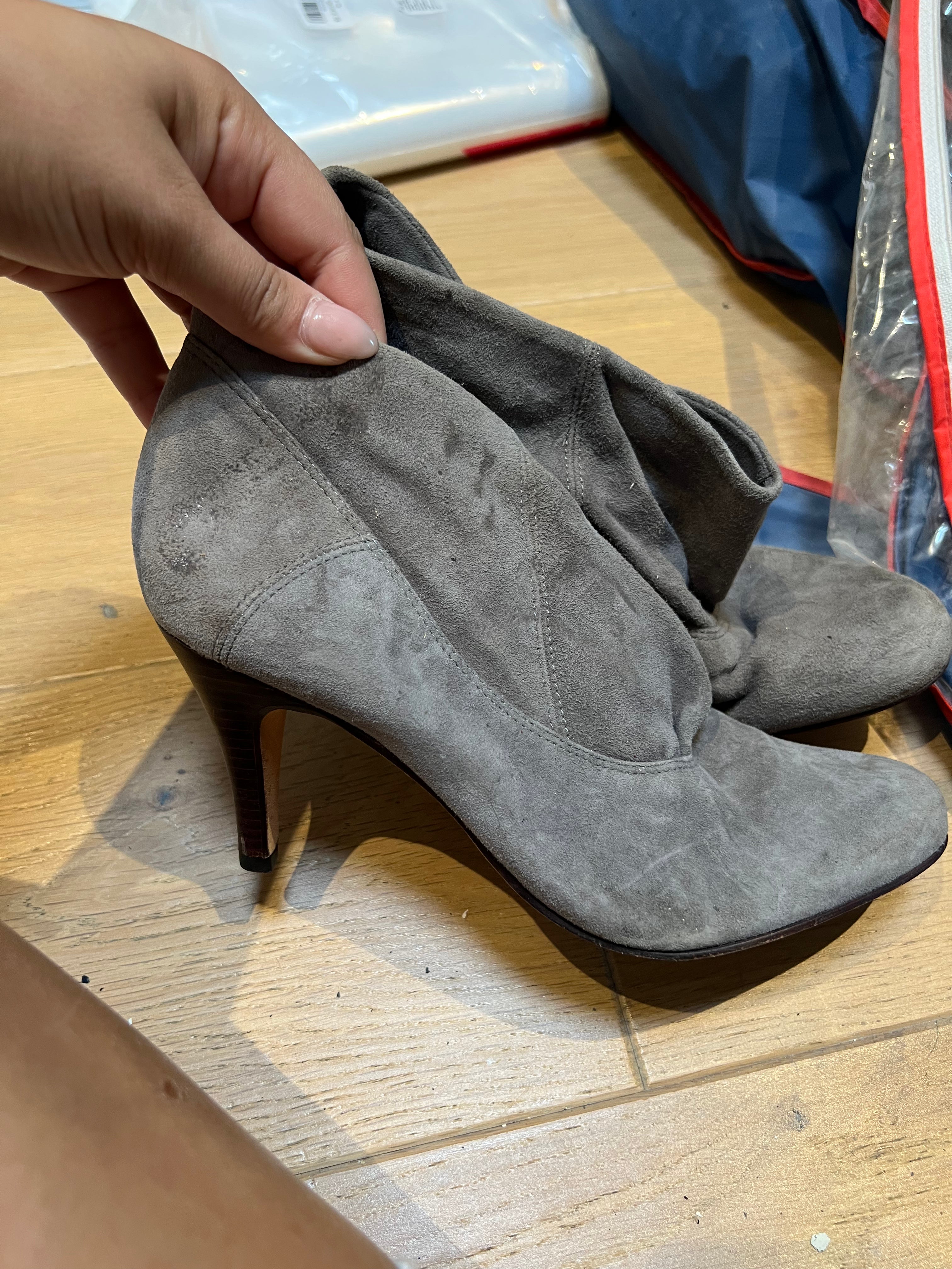 Aldo Grey Suedette Heels