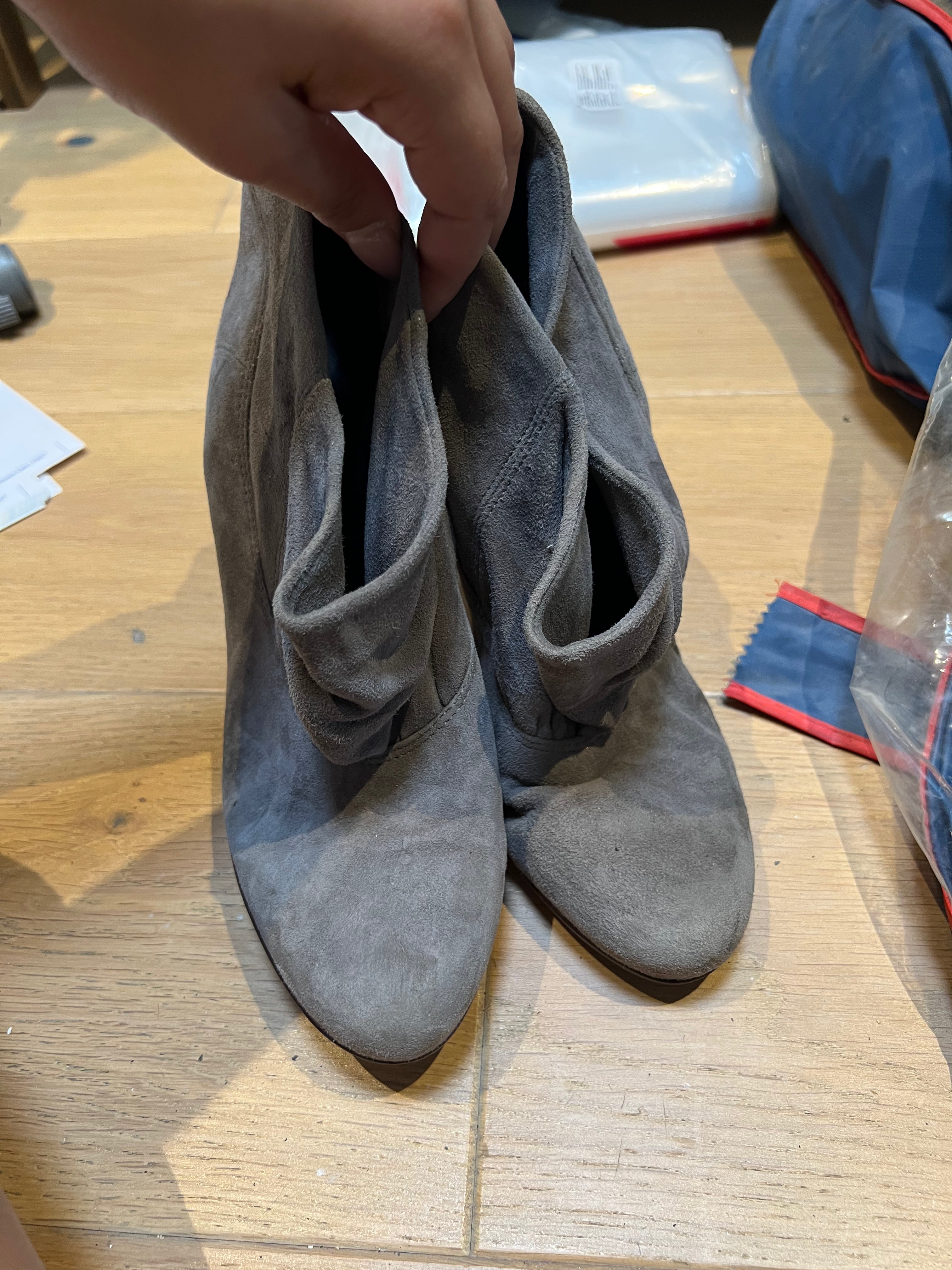 Aldo Grey Suedette Heels