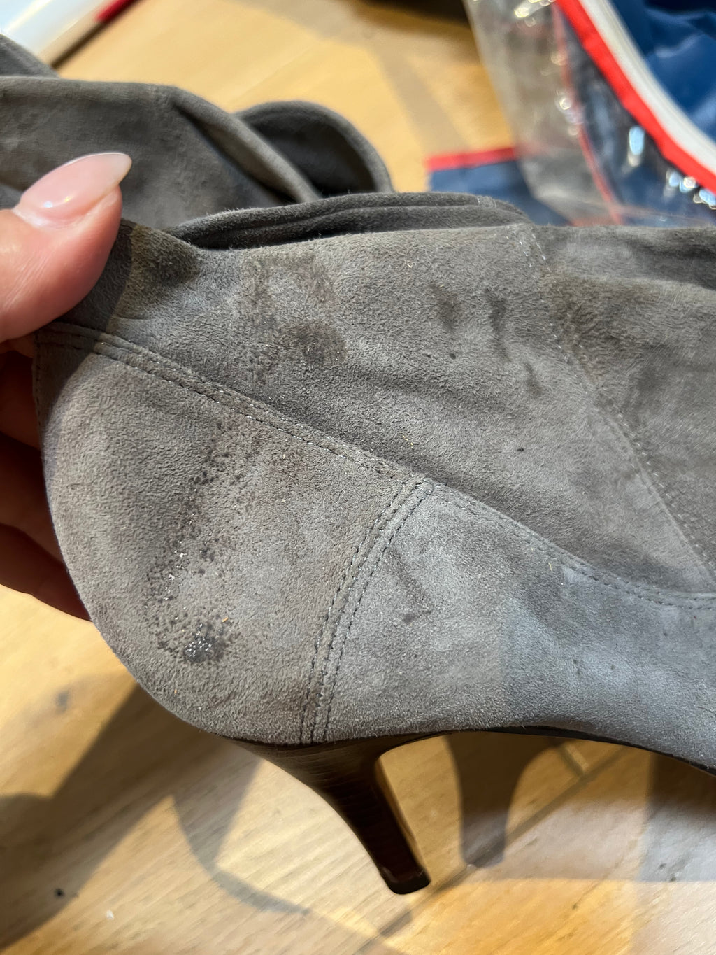 Aldo Grey Suedette Heels