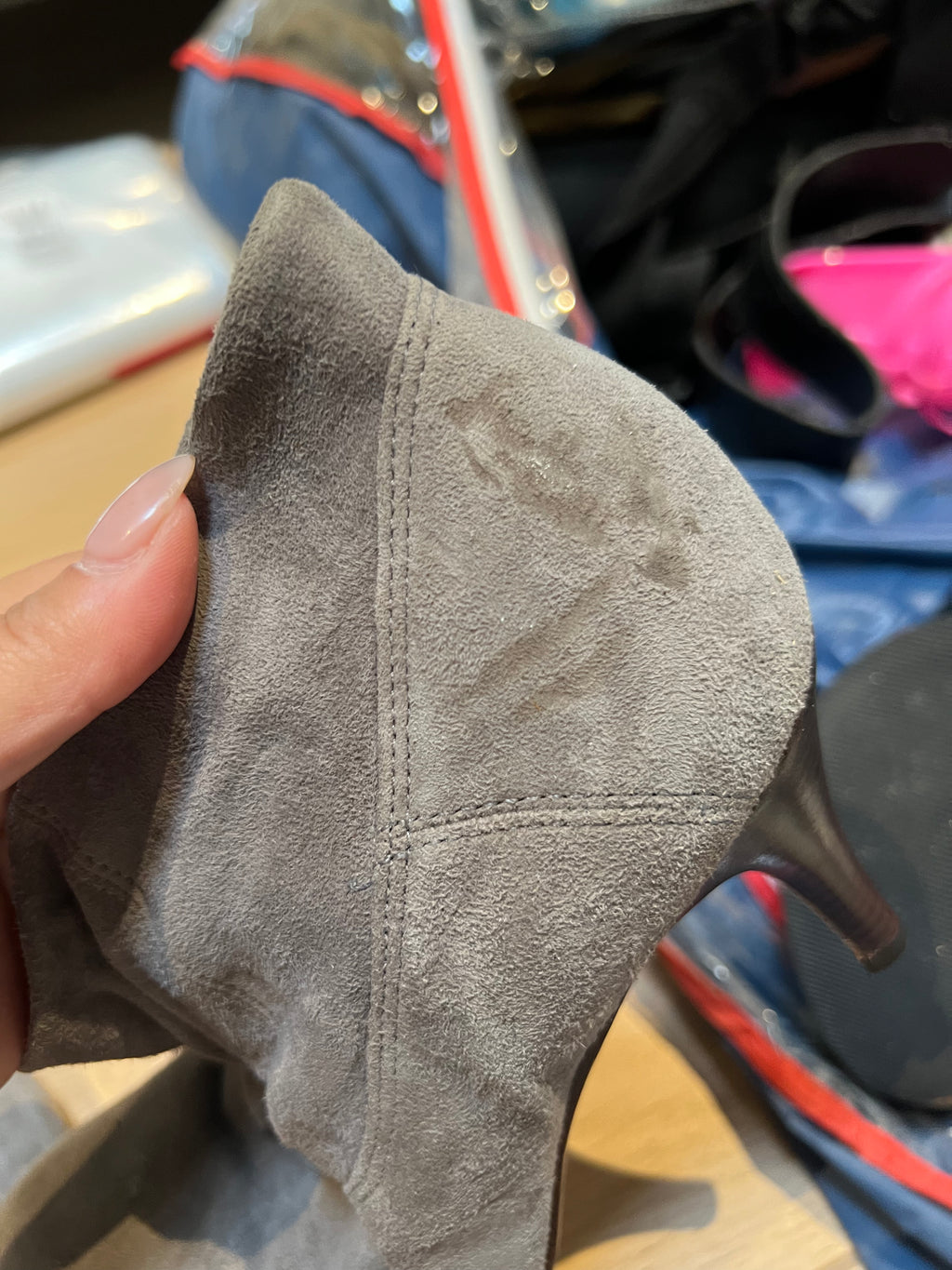 Aldo Grey Suedette Heels