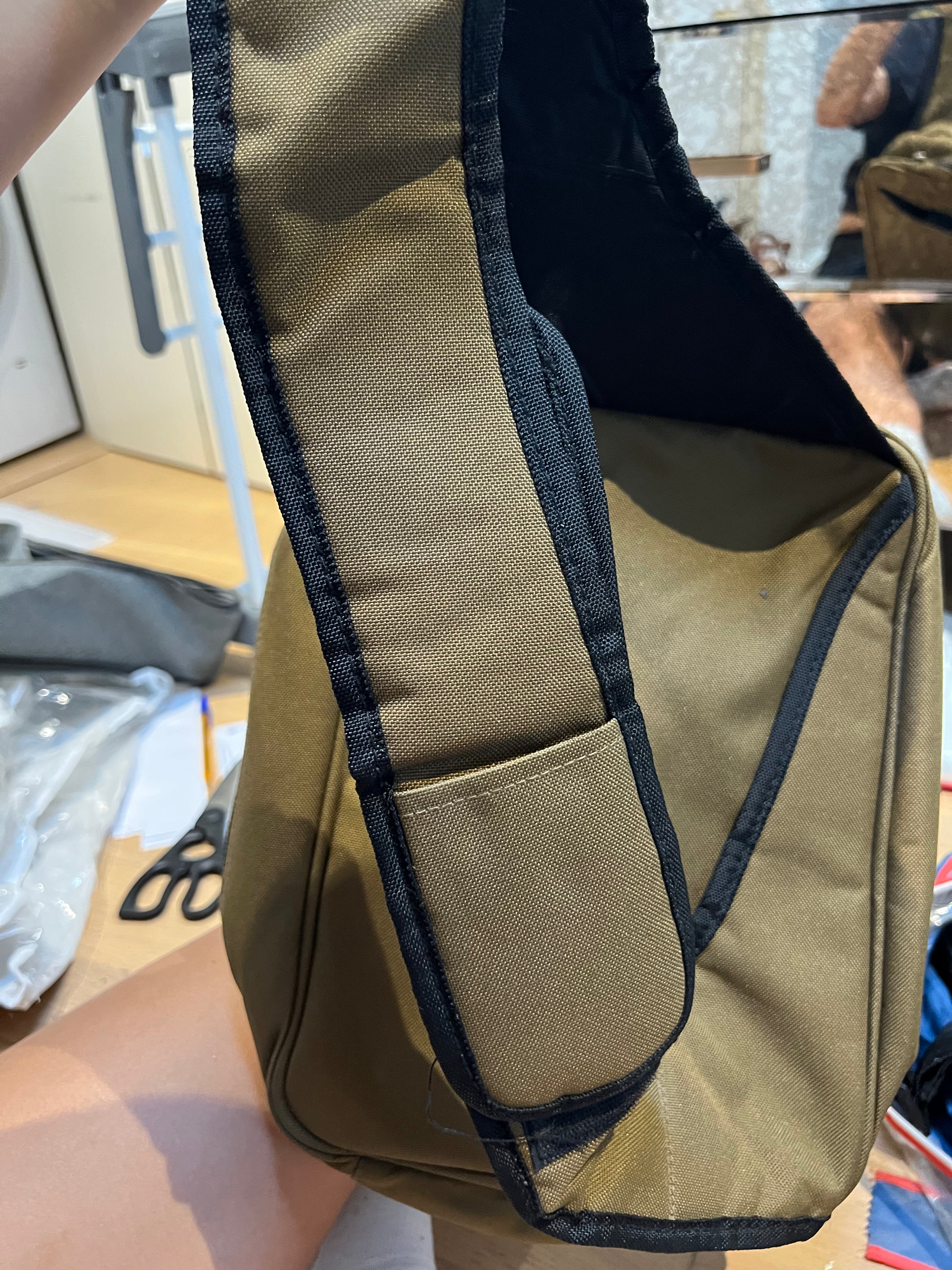 Brown medium sized across shoulder bag
