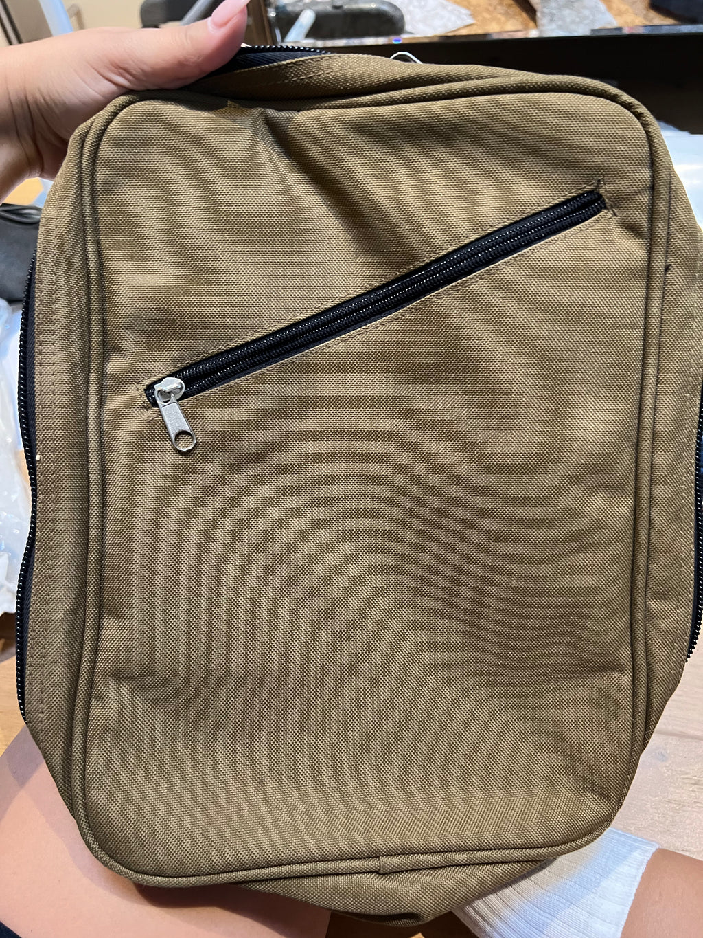 Brown medium sized across shoulder bag