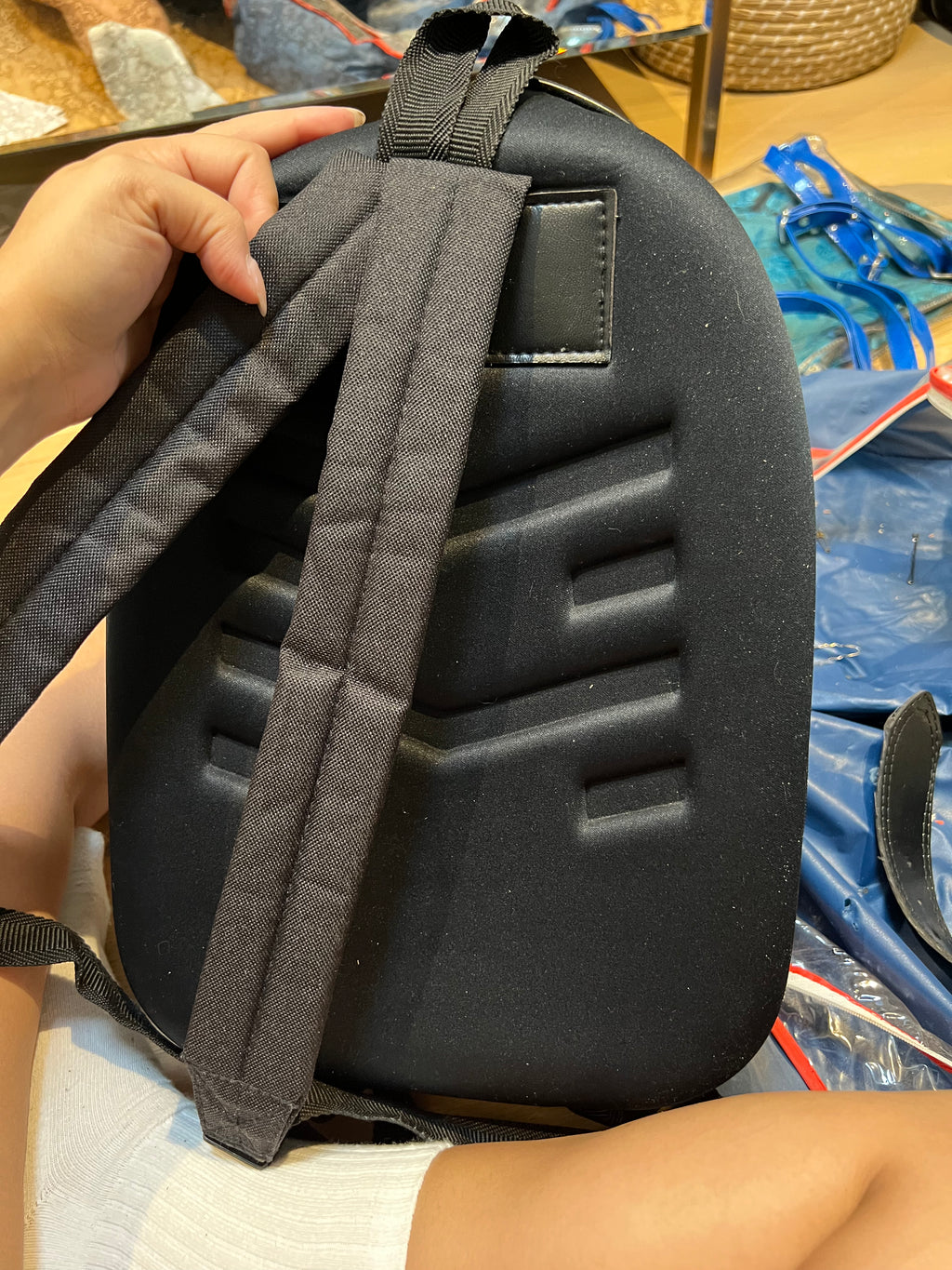Large black hardshell case bag