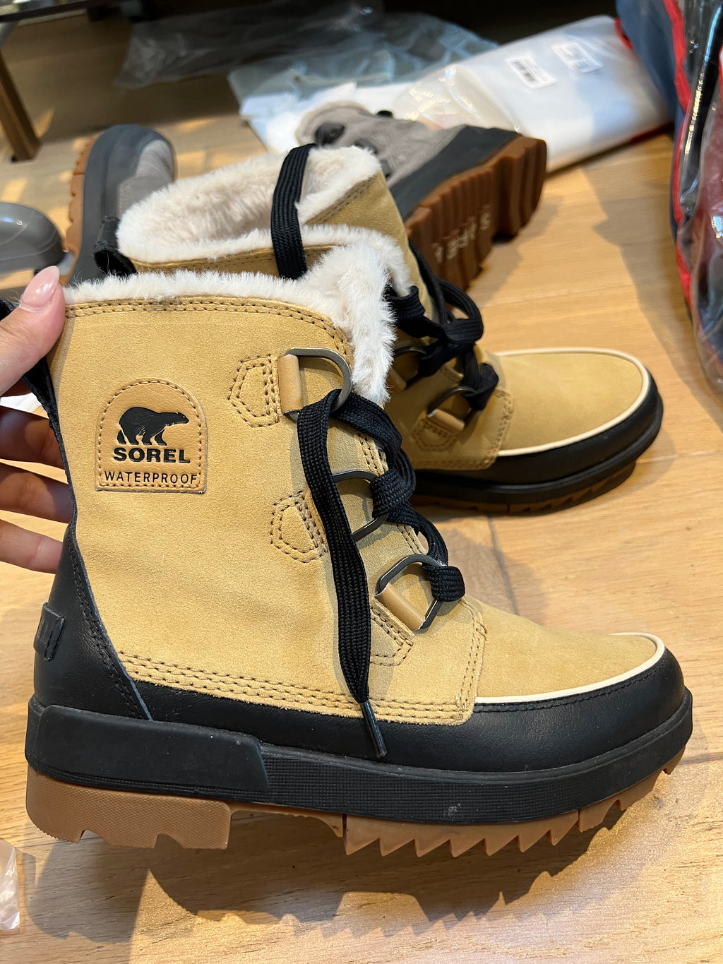 Sorel Waterproof Beige Boots