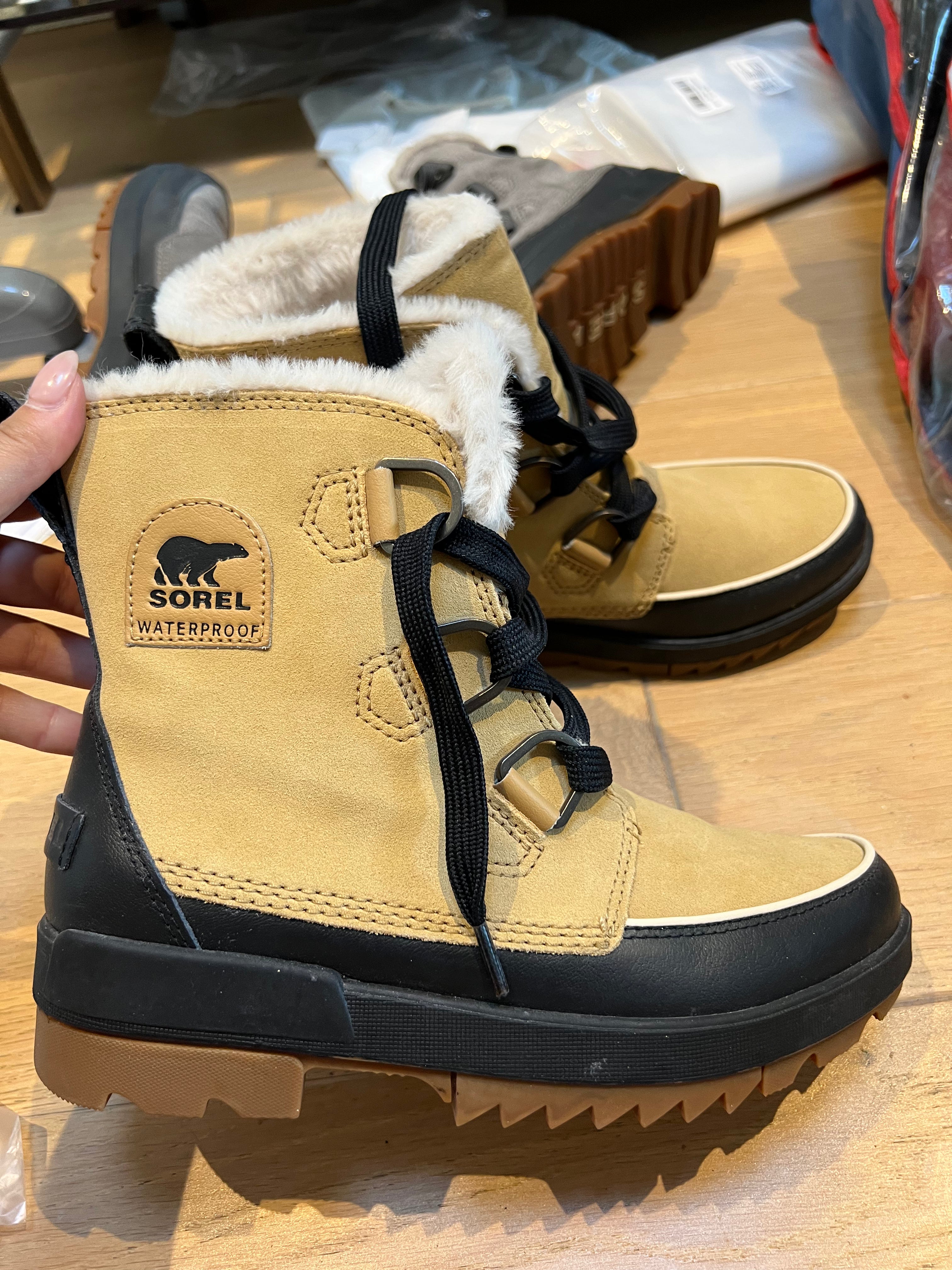 Sorel Waterproof Beige Boots
