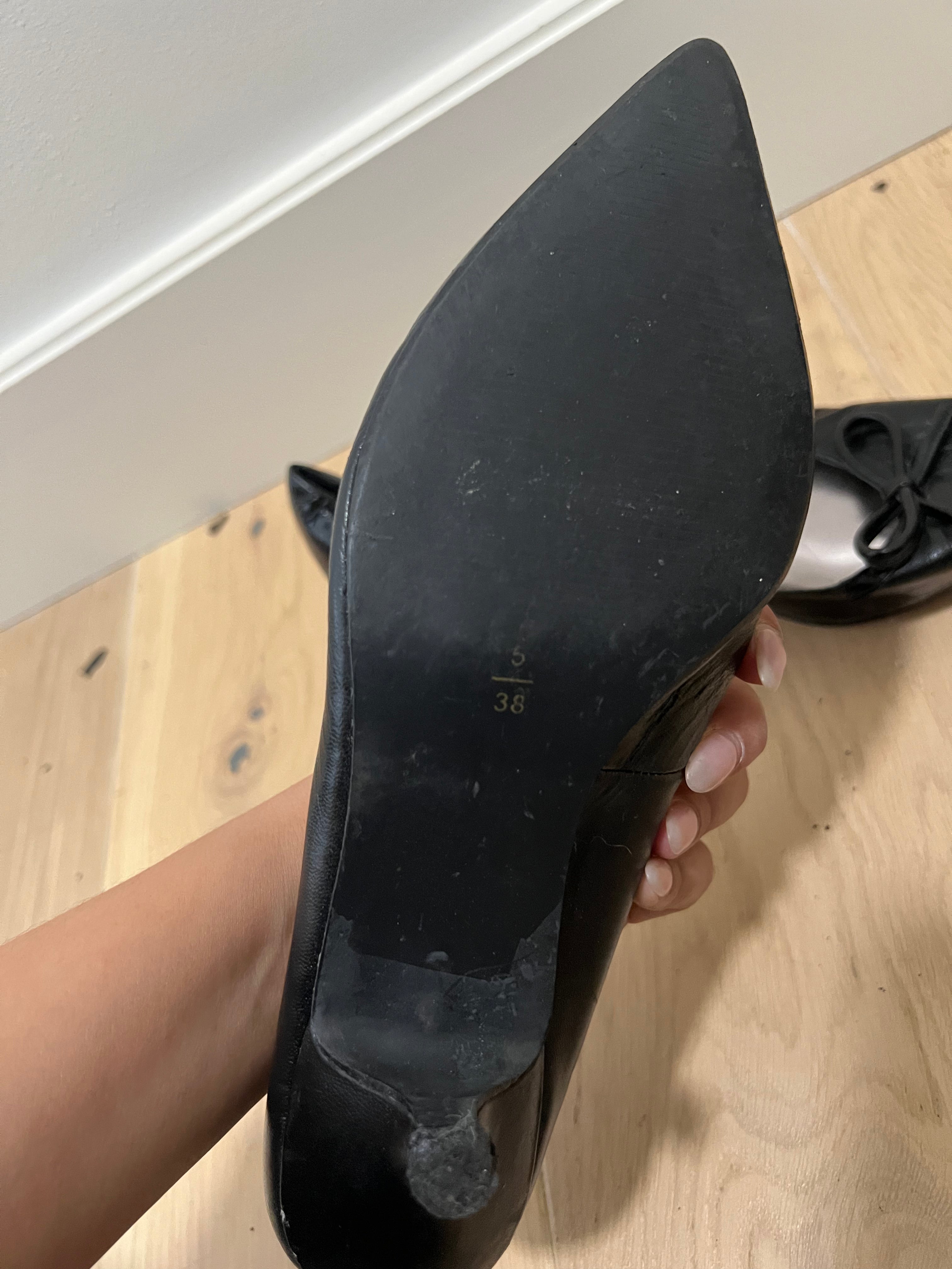 Black kitten heels / Wide fit / pointy toe