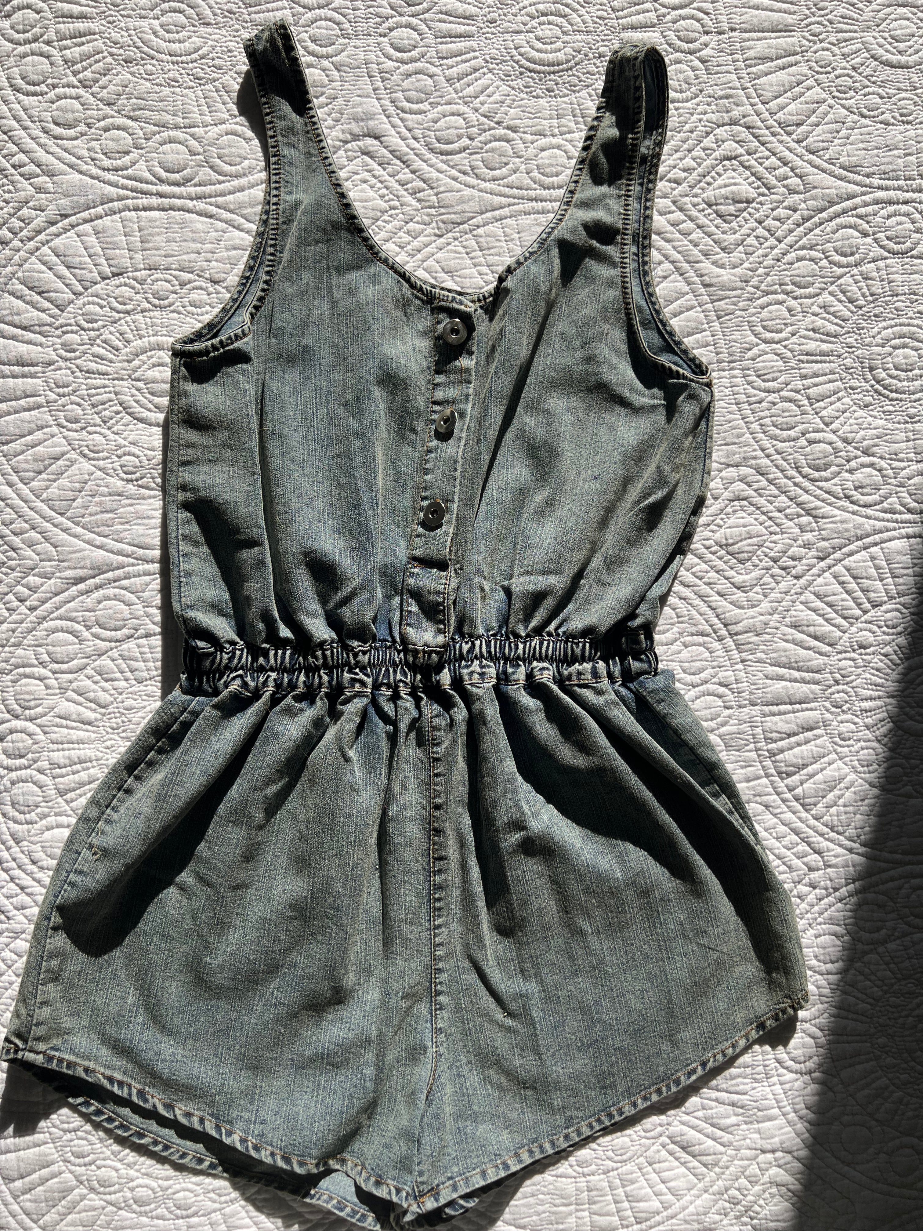 Denim Romper