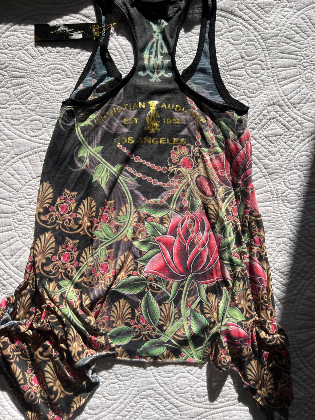 Diamante detail tank top