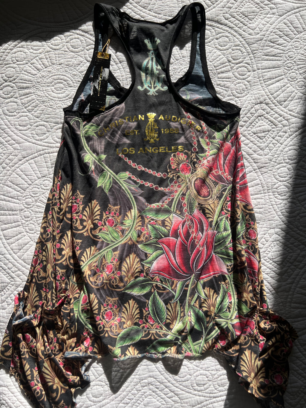 Diamante detail tank top
