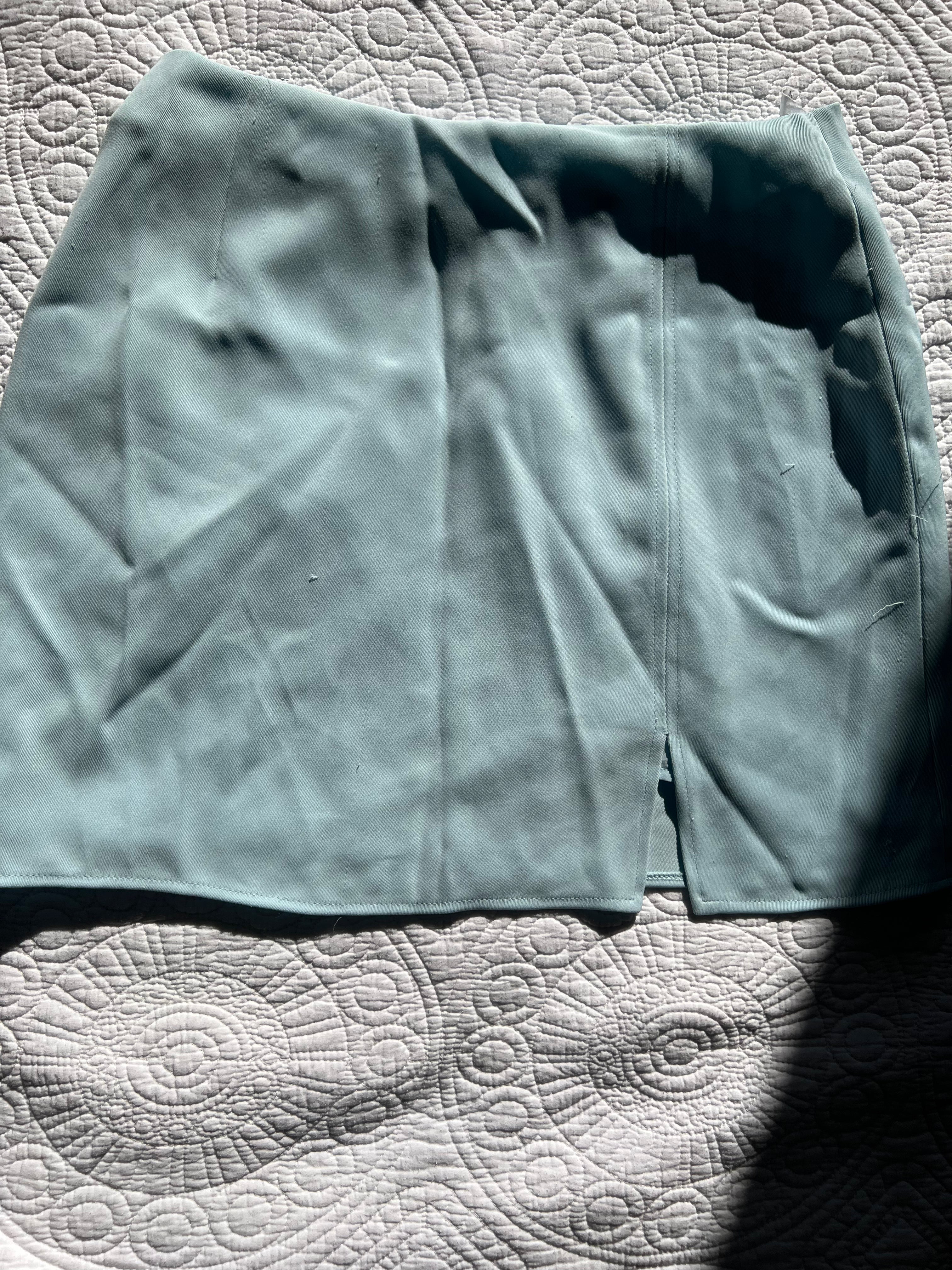 Baby blue mini skirt