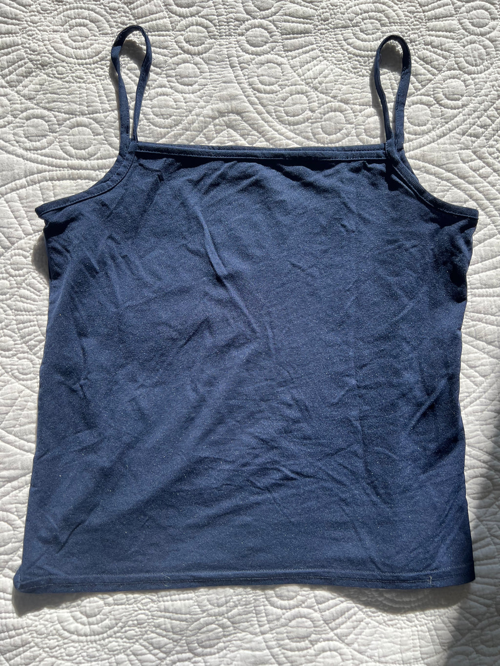 Blue tank top / Spaghetti strap