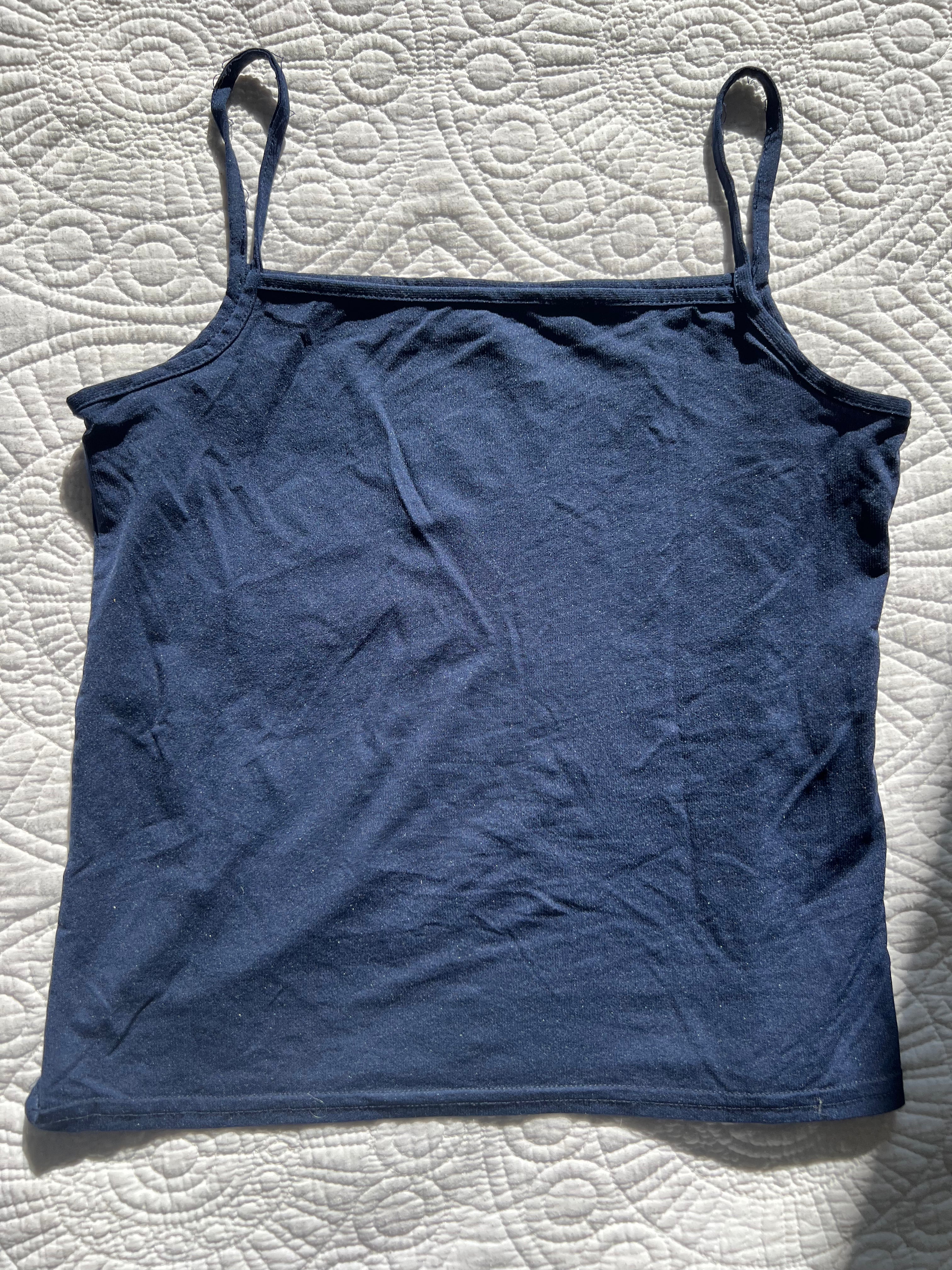Blue tank top / Spaghetti strap