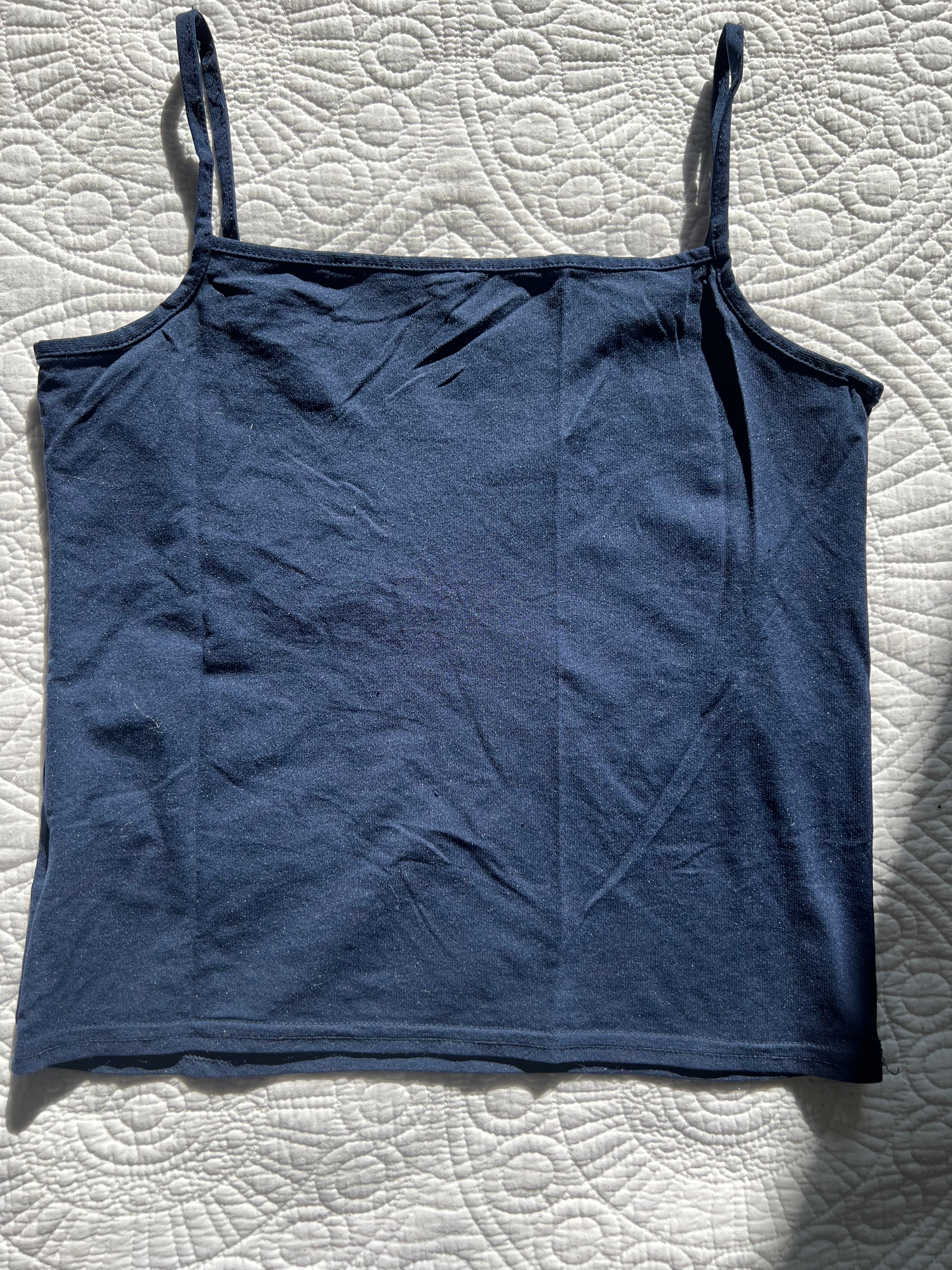 Blue tank top / Spaghetti strap