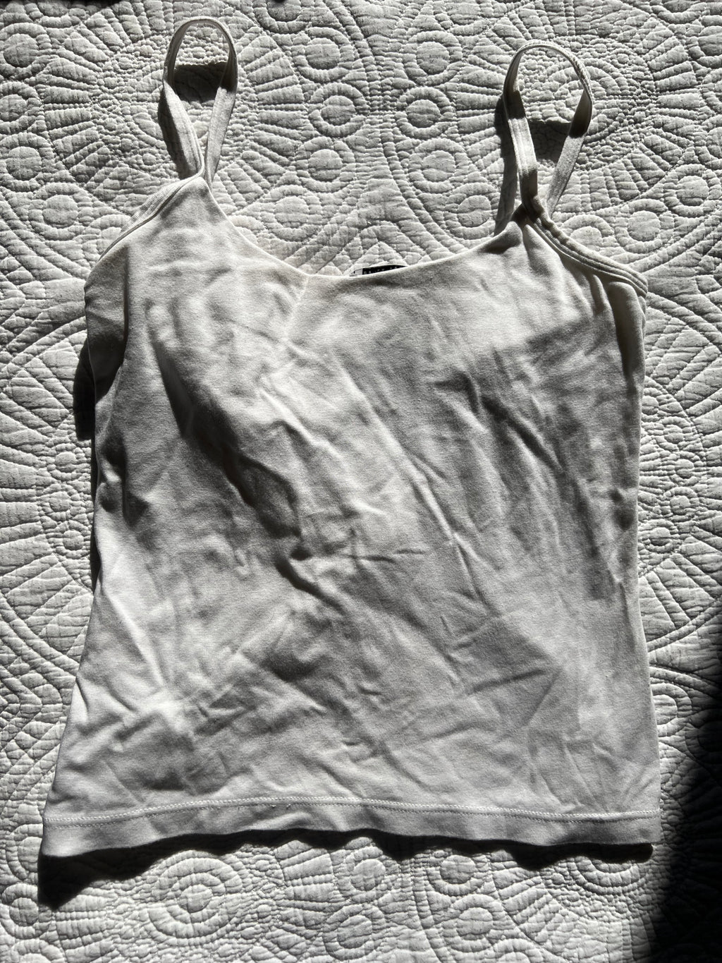 White tank top / Spaghetti strap
