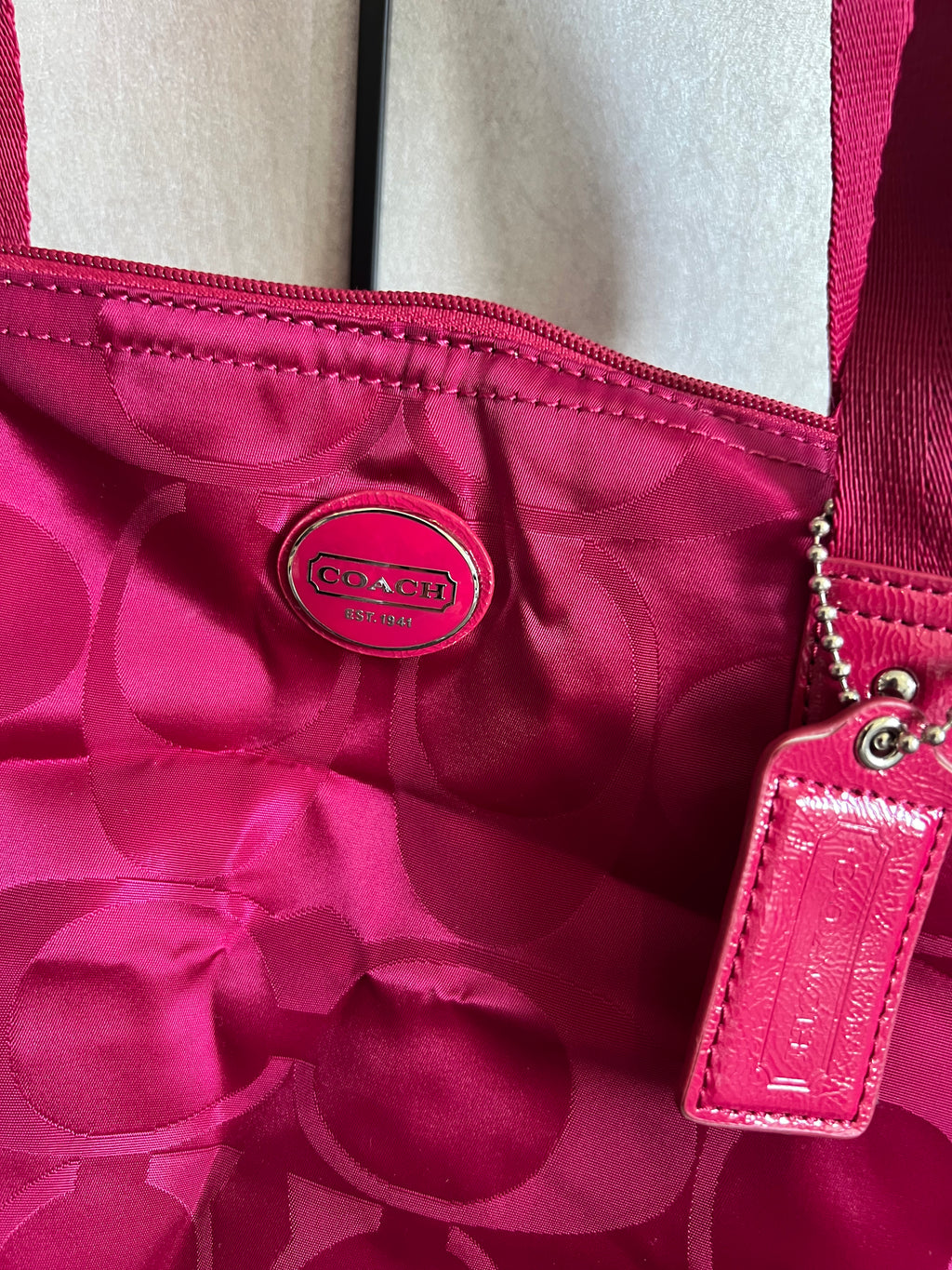 Pink Coach bag