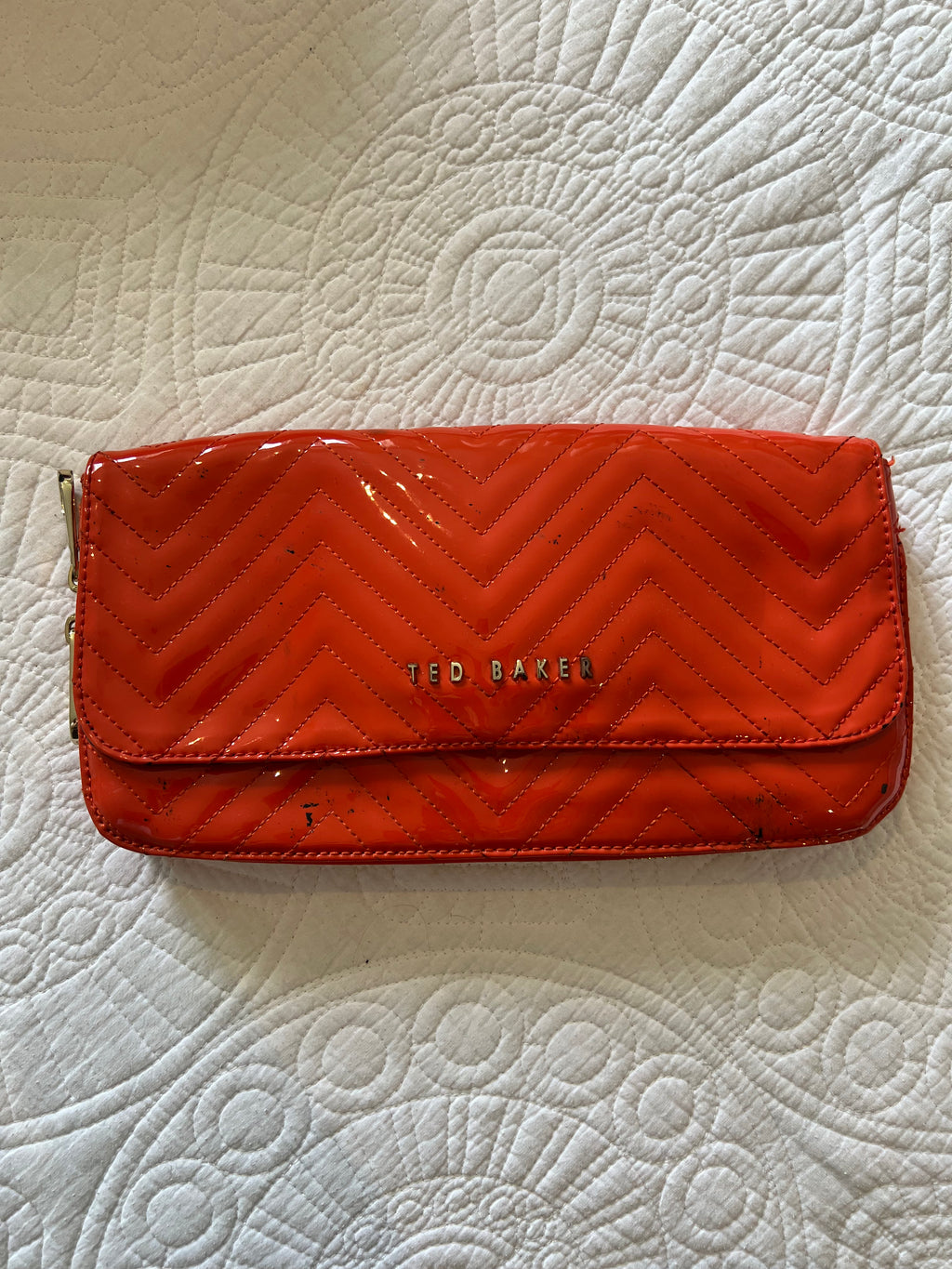 Orange Ted Baker Clutch