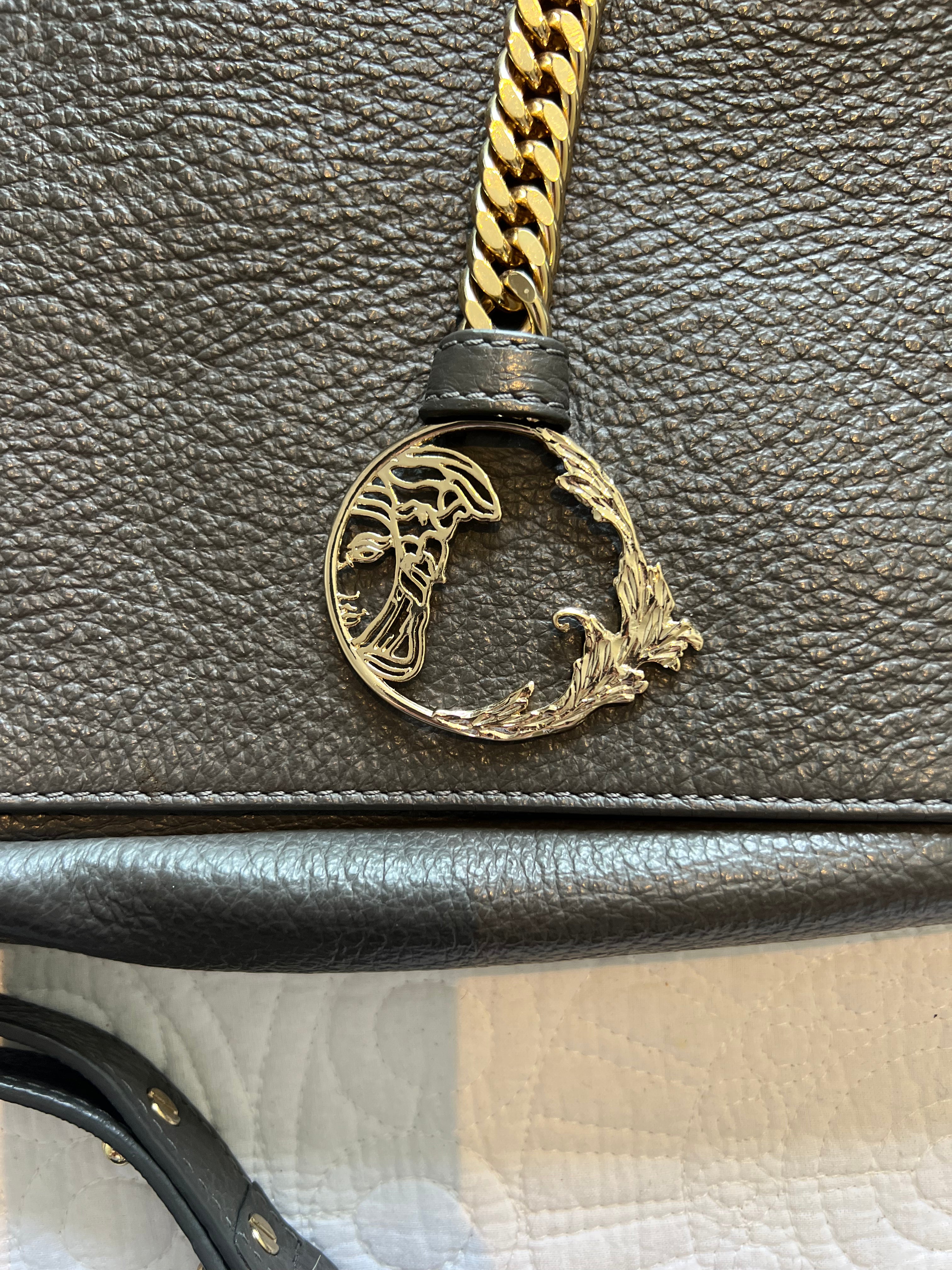 Grey / Brown Versace bag