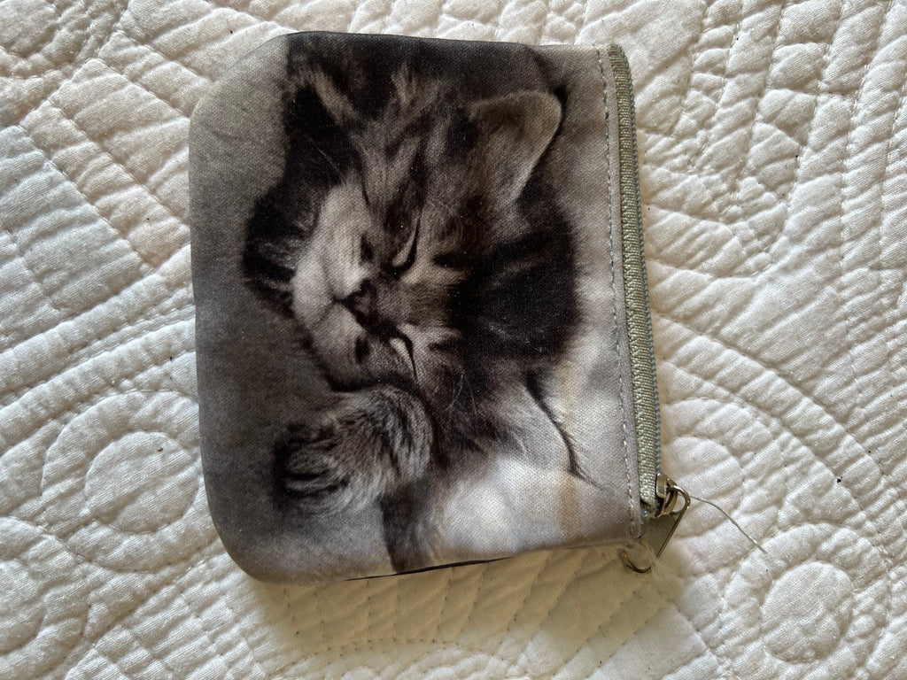 kitten image mini wallet