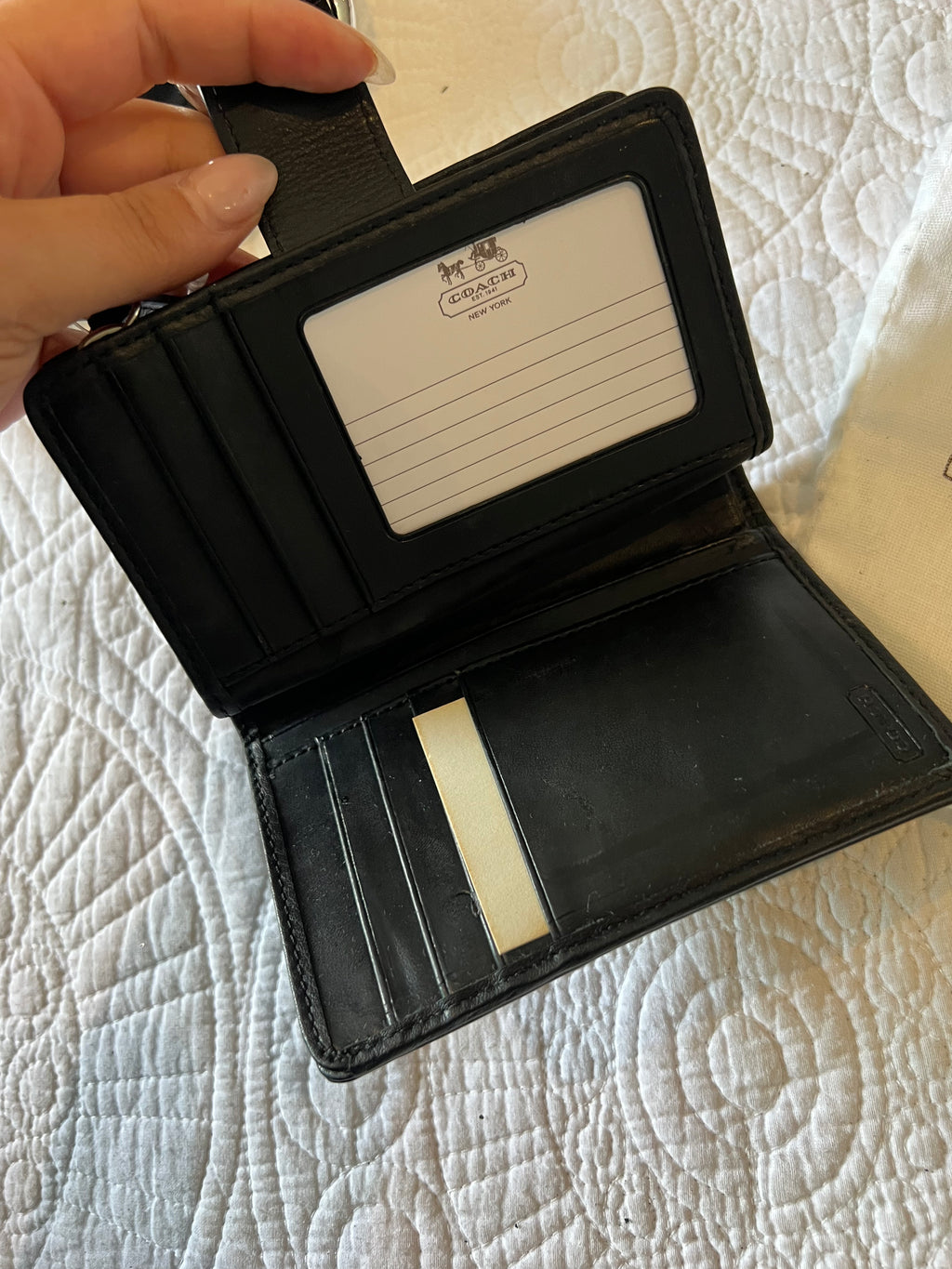 Coach black purse (With Coach dust bag)