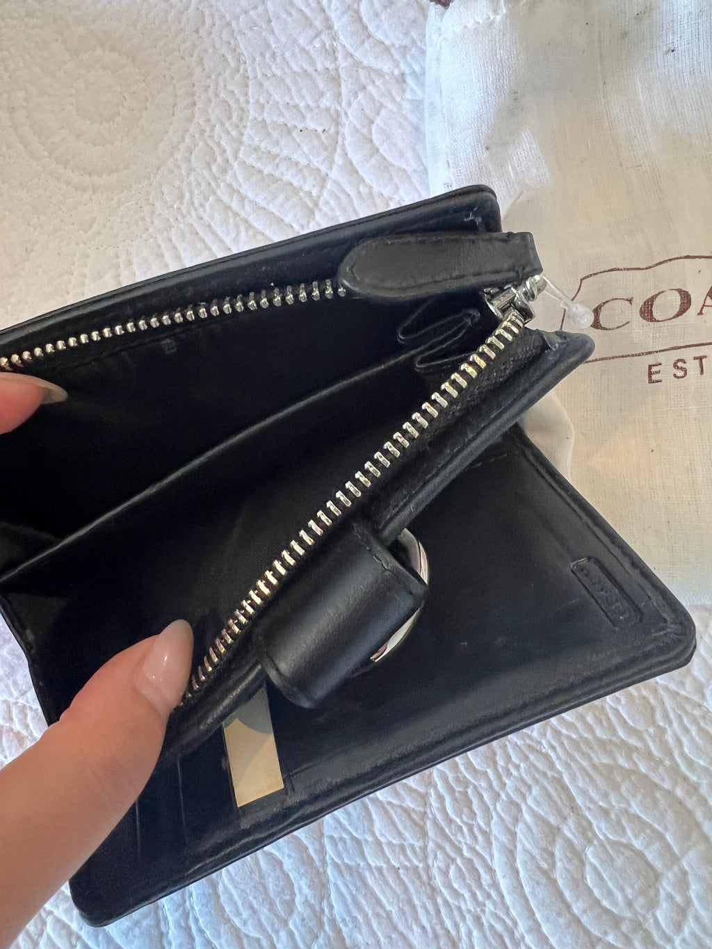 Coach black purse (With Coach dust bag)