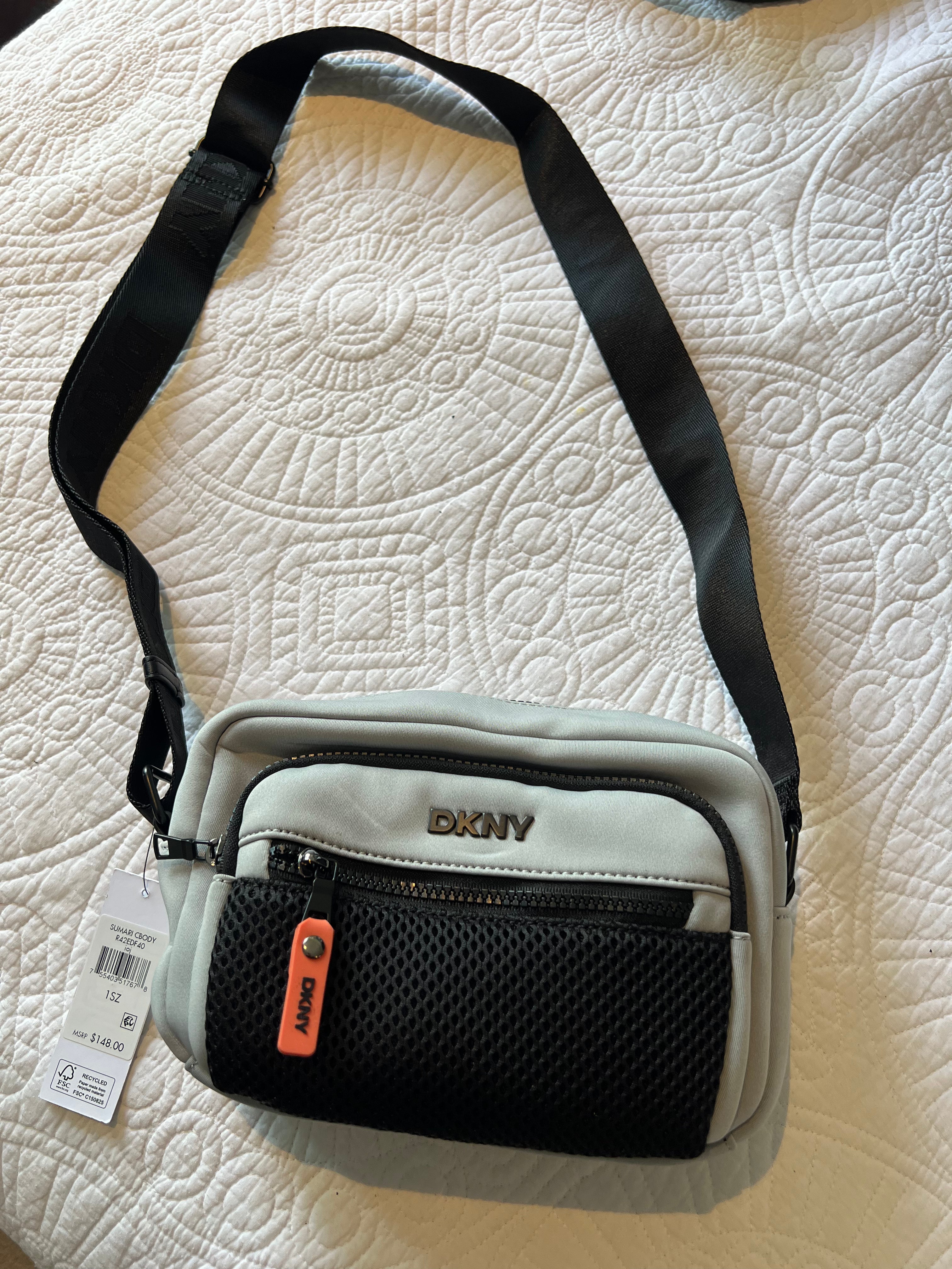 Grey DKNY crossbody bag