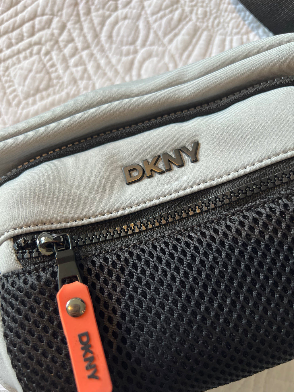 Grey DKNY crossbody bag