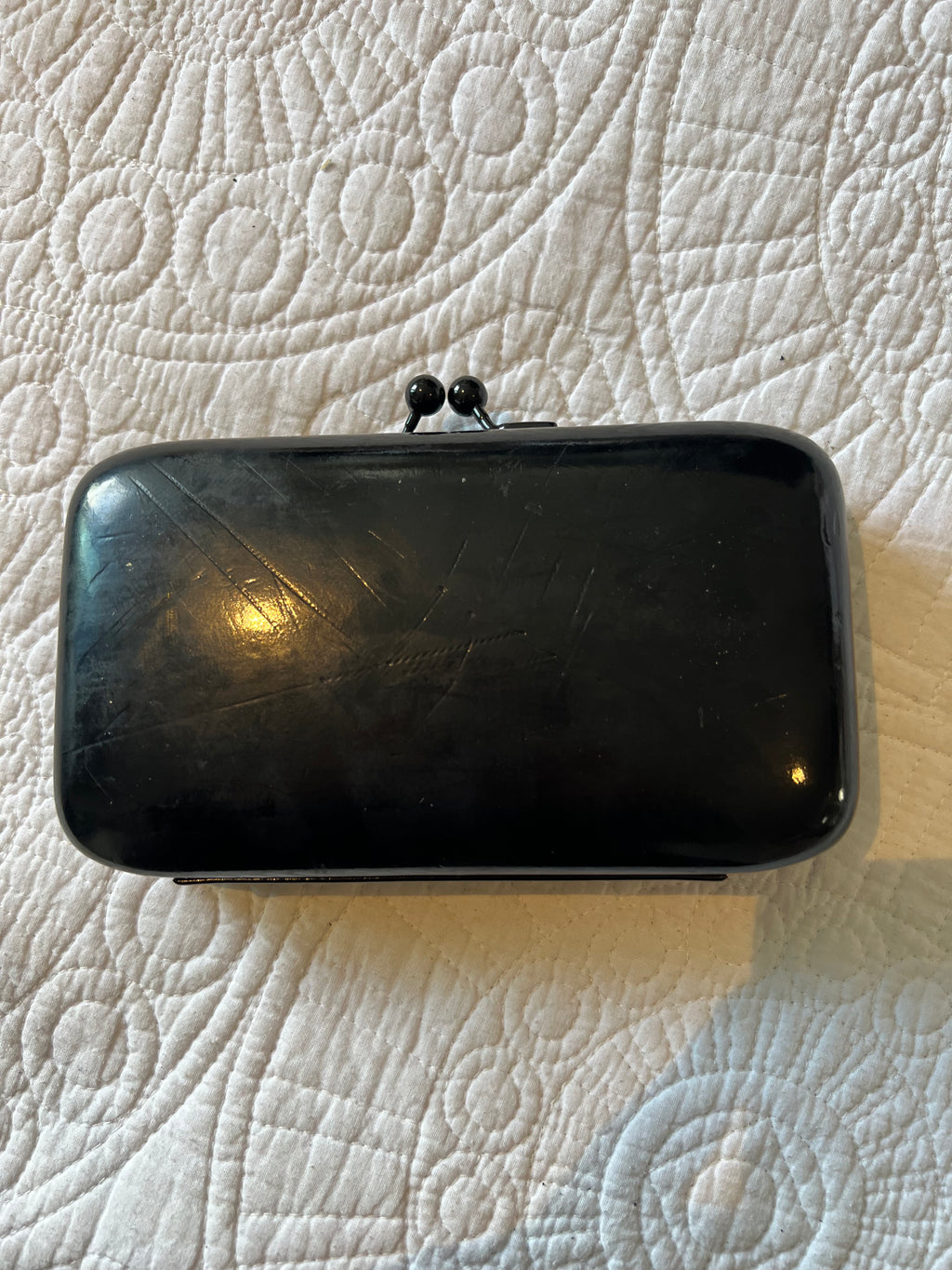 Jean Paul Gaultier black clutch purse