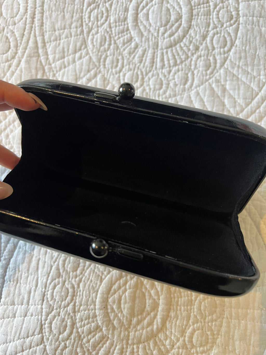 Jean Paul Gaultier black clutch purse