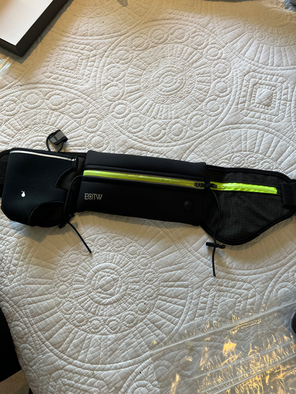 Waist black running bag