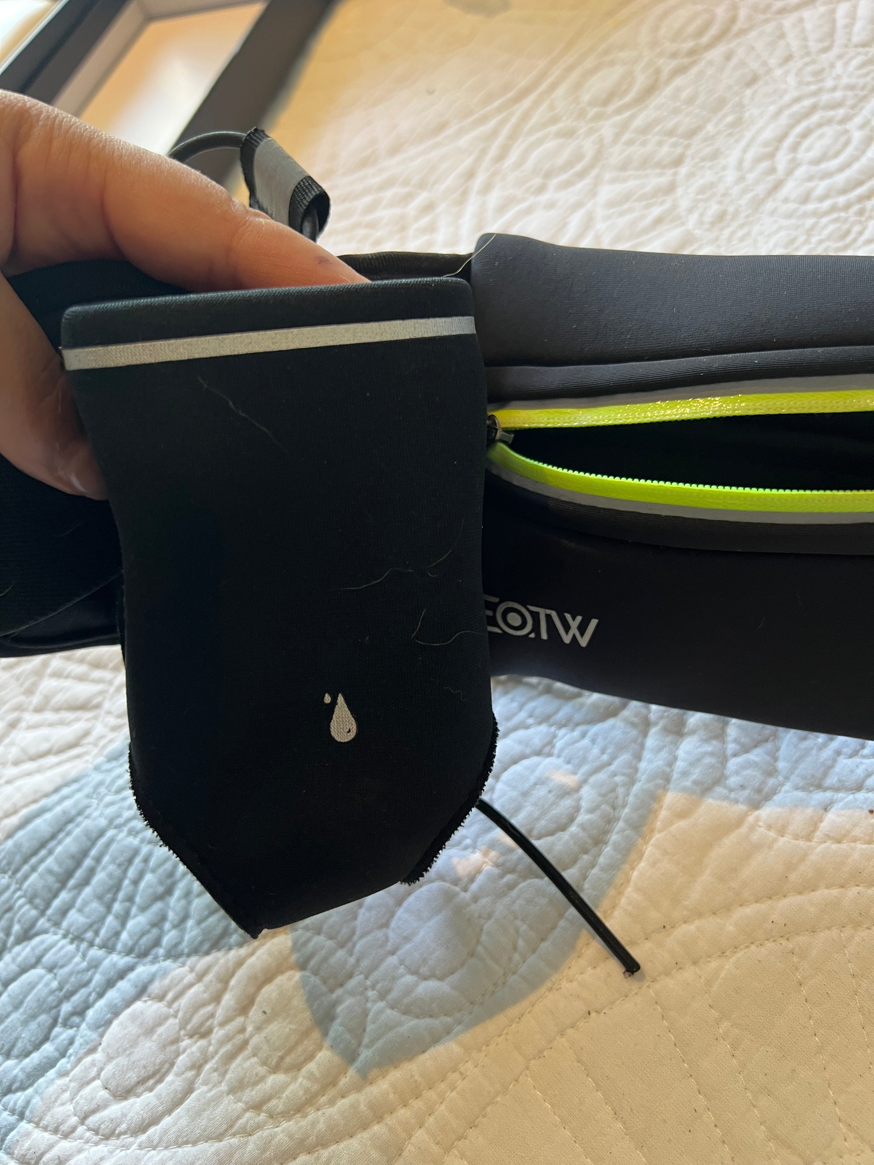 Waist black running bag